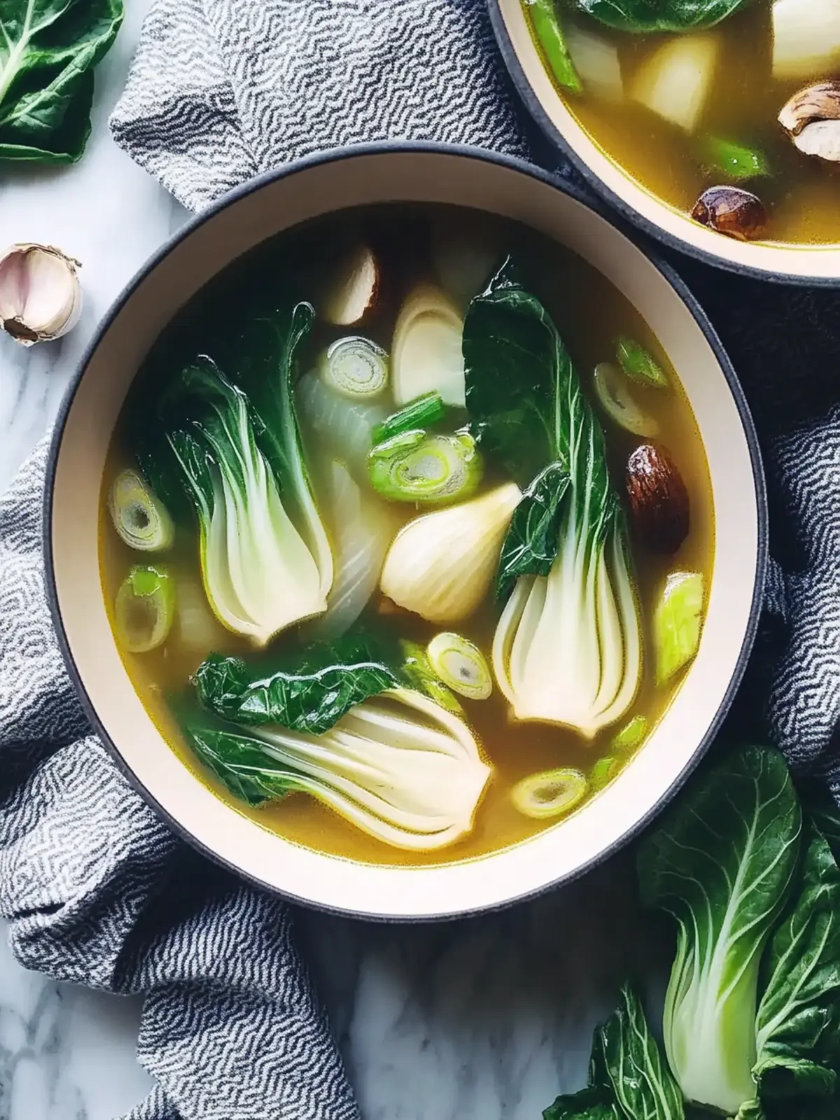 Comforting Warming Bok Choy Soup with Garlic and Ginger Delight 2 Warming Bok Choy Soup With Garlic And Ginger