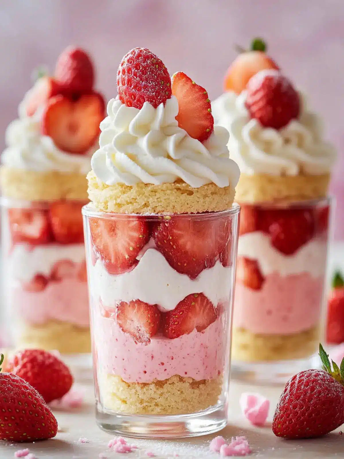 Delicious Strawberry Shortcake Dessert Cups for Any Occasion 3 Strawberry Shortcake Dessert Cups