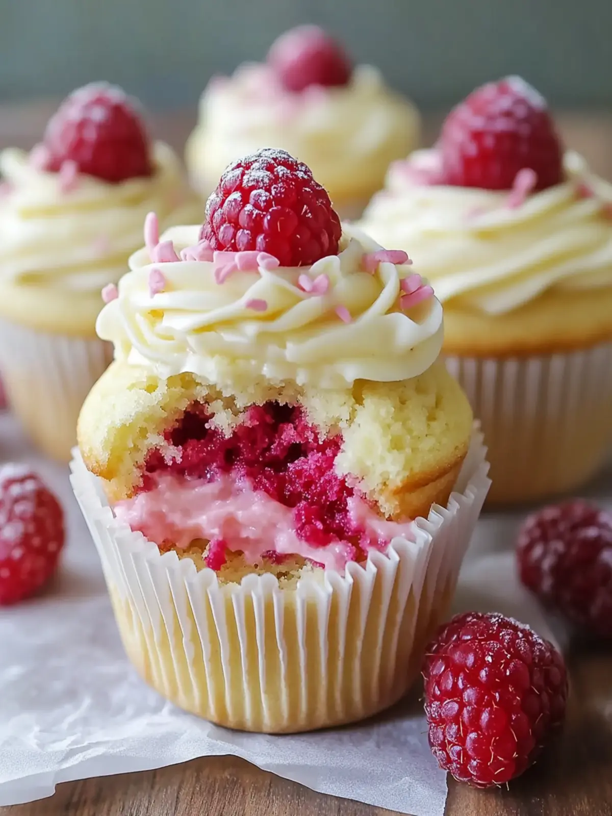 Heavenly White Chocolate Raspberry Cupcakes: Your New Favorite Dessert 4 White Chocolate Raspberry Cupcakes: Delightful Dessert