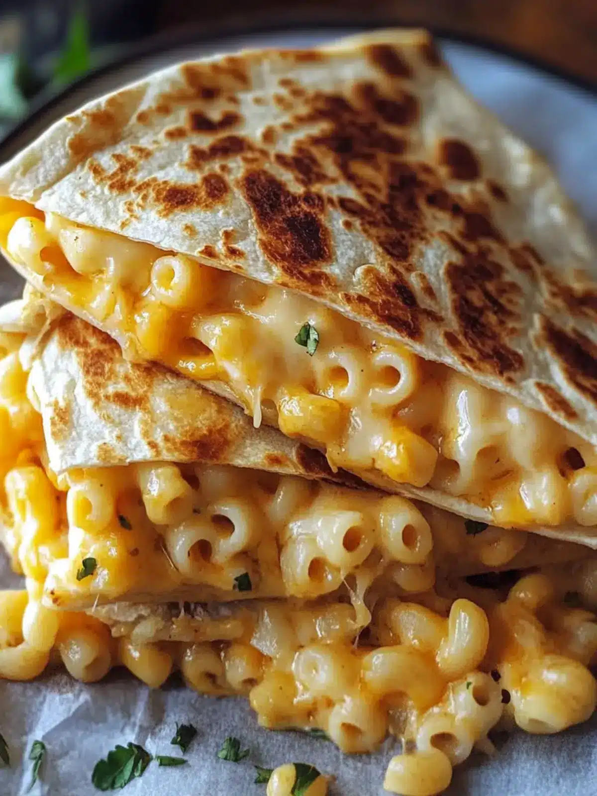 Melty Mac and Cheese Quesadillas for Ultimate Comfort Food 5 Mac and Cheese Quesadillas
