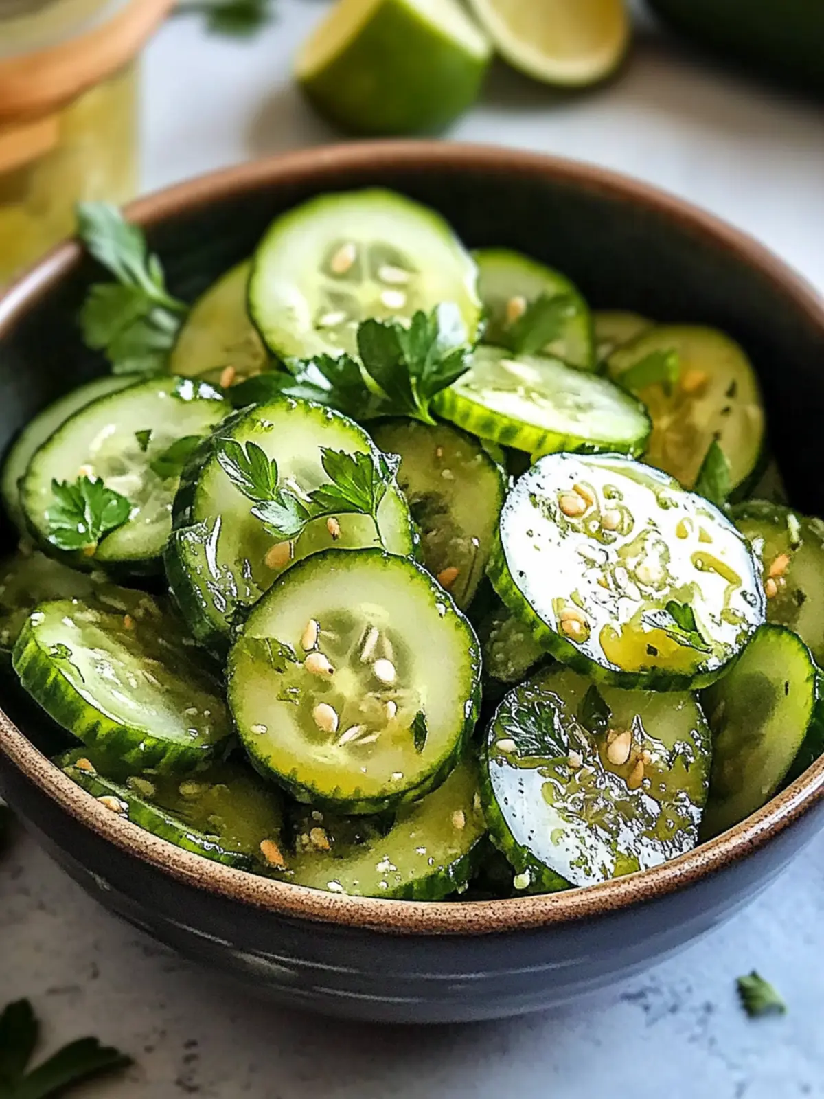Zesty Honey Lime Cucumber Salad for a Refreshing Delight 3 Honey Lime Cucumber Salad