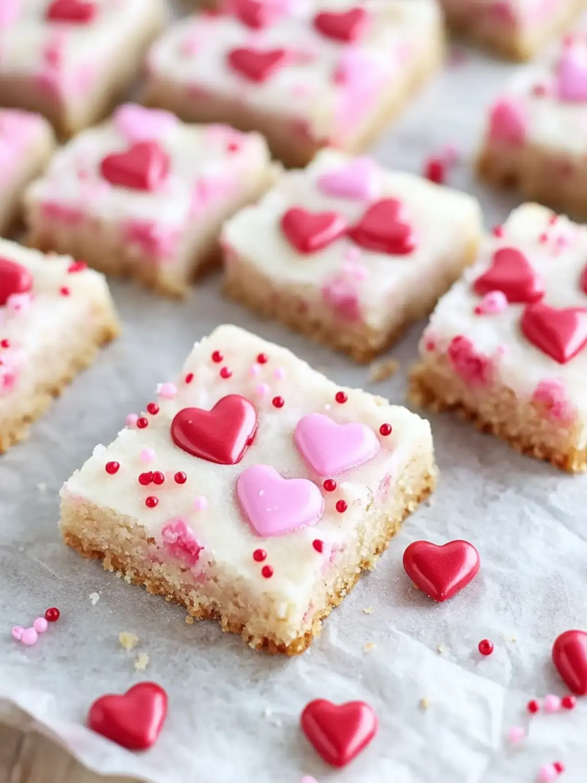 Chewy Valentine Sugar Cookie Bars - Easy & Irresistibly Sweet 4 Chewy Valentine Sugar Cookie Bars
