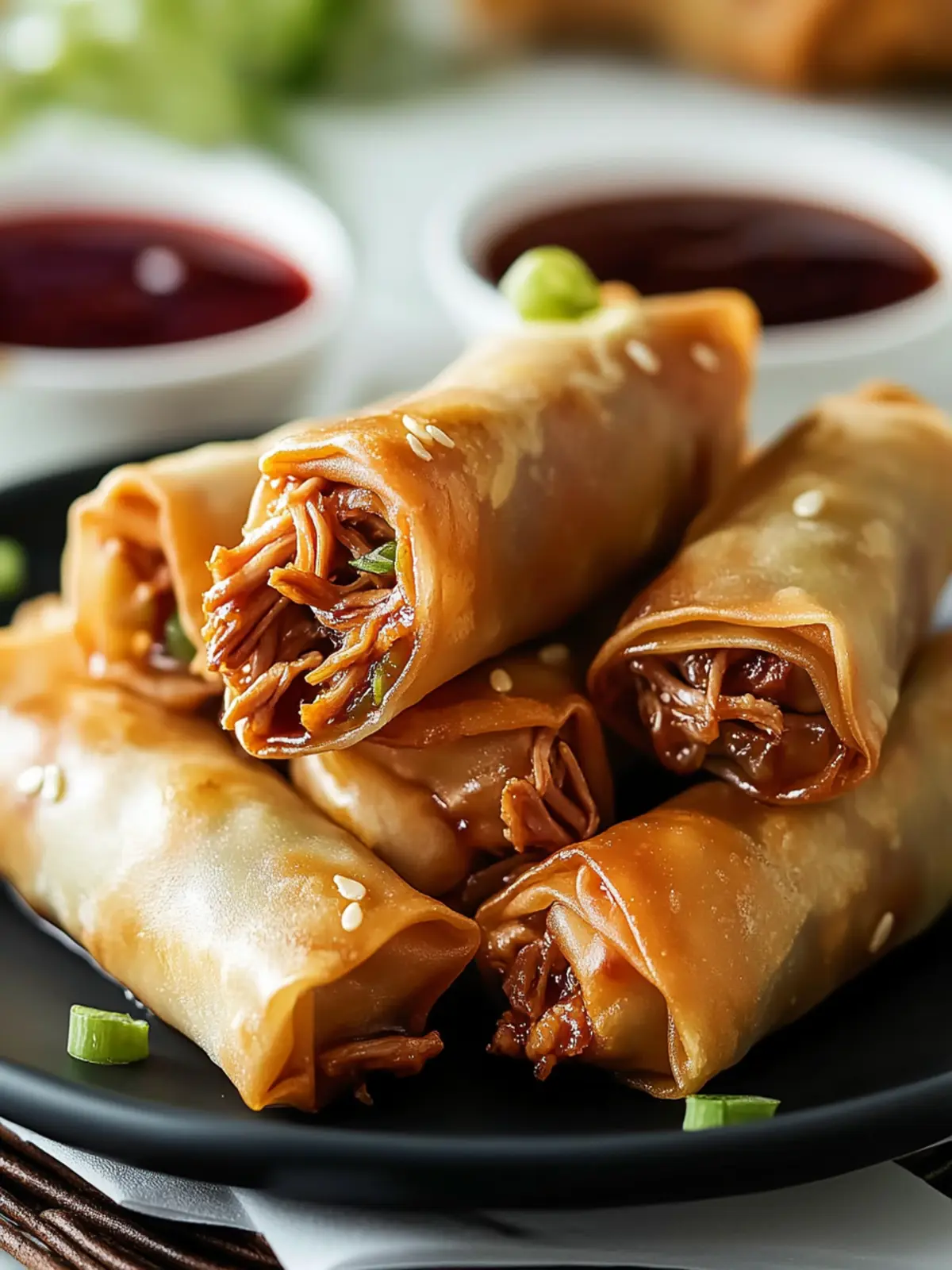 Juicy Pulled Pork Egg Rolls Recipe for Ultimate Snack Bliss 3 Juicy Pulled Pork Egg Rolls Recipe