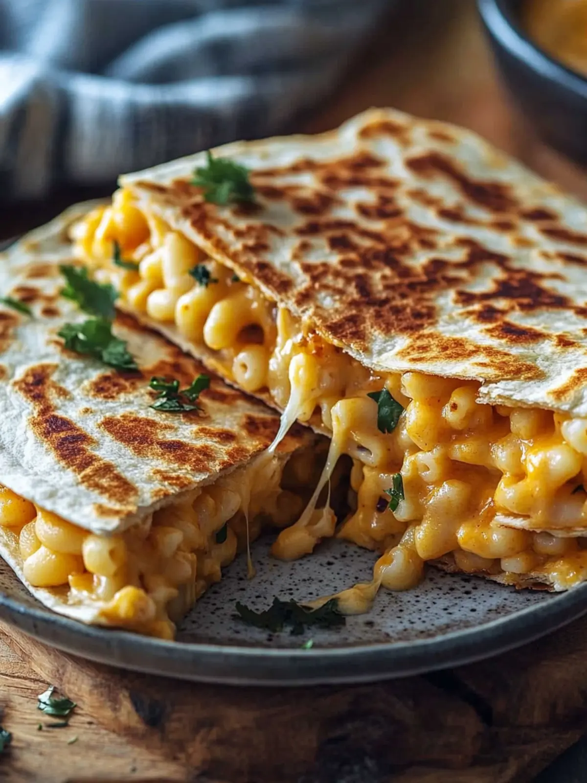 Melty Mac and Cheese Quesadillas for Ultimate Comfort Food 4 Mac and Cheese Quesadillas