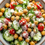 Crispy Cucumber Chickpea Ranch Salad for a Fresh Twist 8 Crispy Cucumber Chickpea Ranch Salad