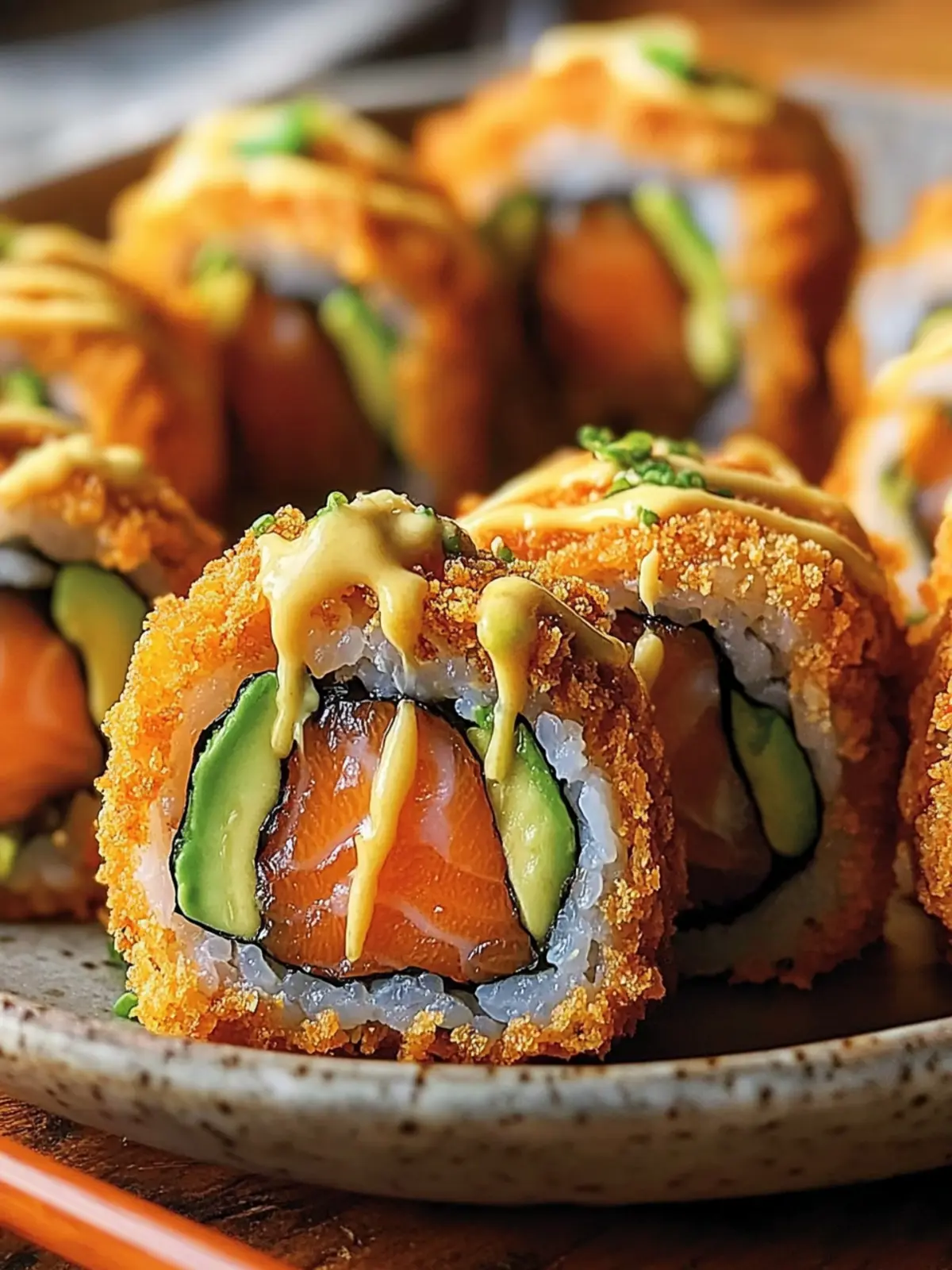 Crispy Fried Salmon & Avocado Rolls for Perfect Sushi Nights 4 Crispy Fried Salmon & Avocado Rolls