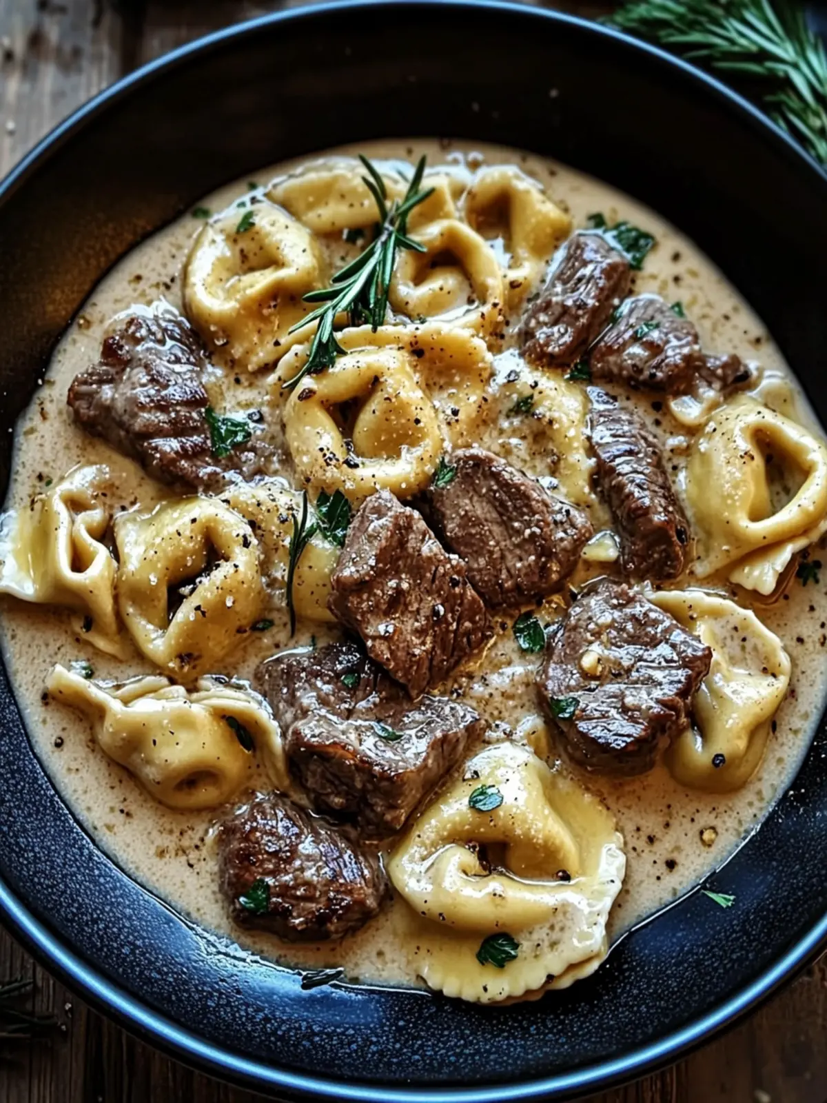 Creamy Cracked Garlic Steak Tortellini in Sauce Bliss Recipe 4 Cracked Garlic Steak Tortellini in Creamhouse Sauce Bliss