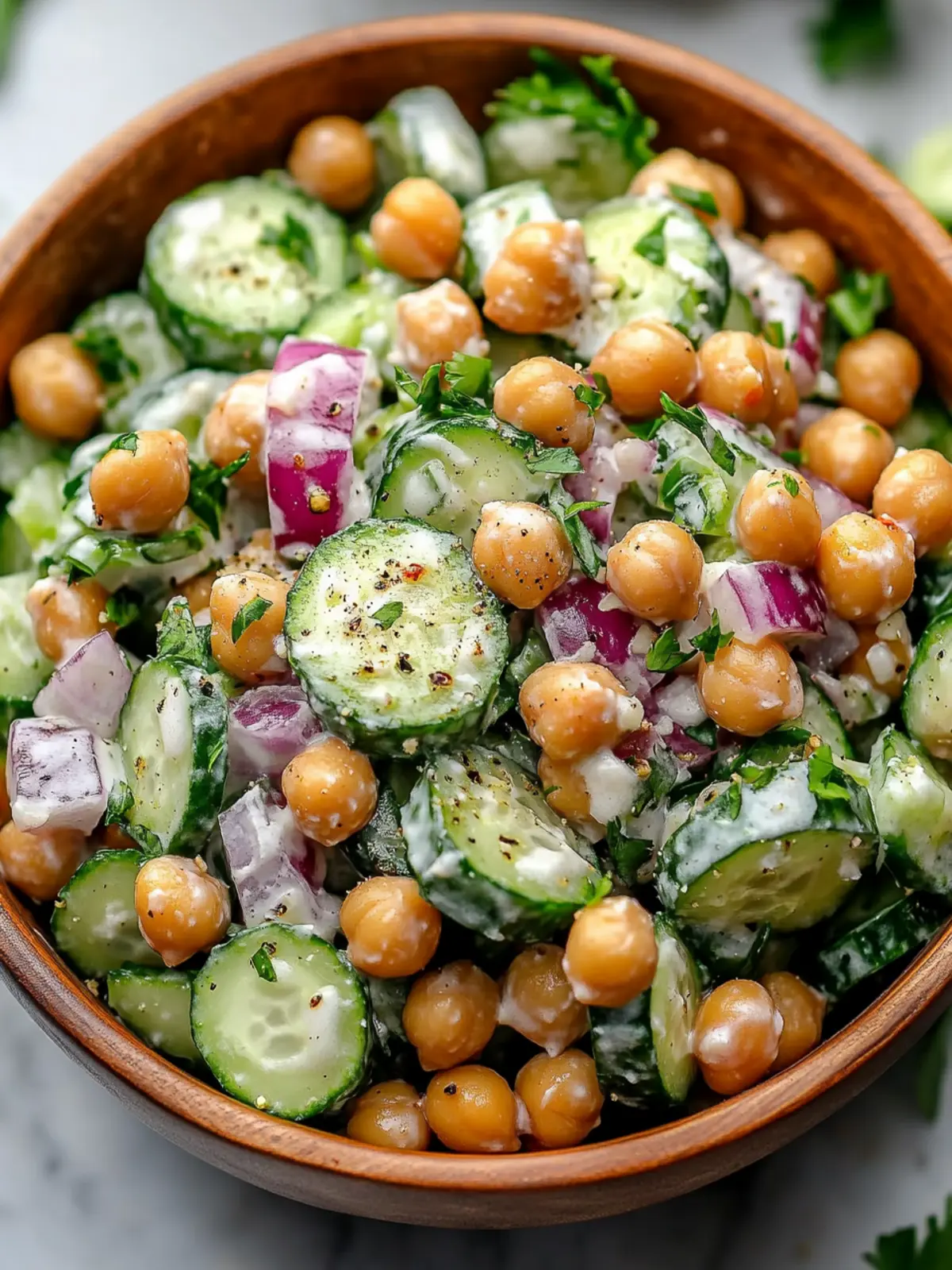Crispy Cucumber Chickpea Ranch Salad for a Fresh Twist 4 Crispy Cucumber Chickpea Ranch Salad