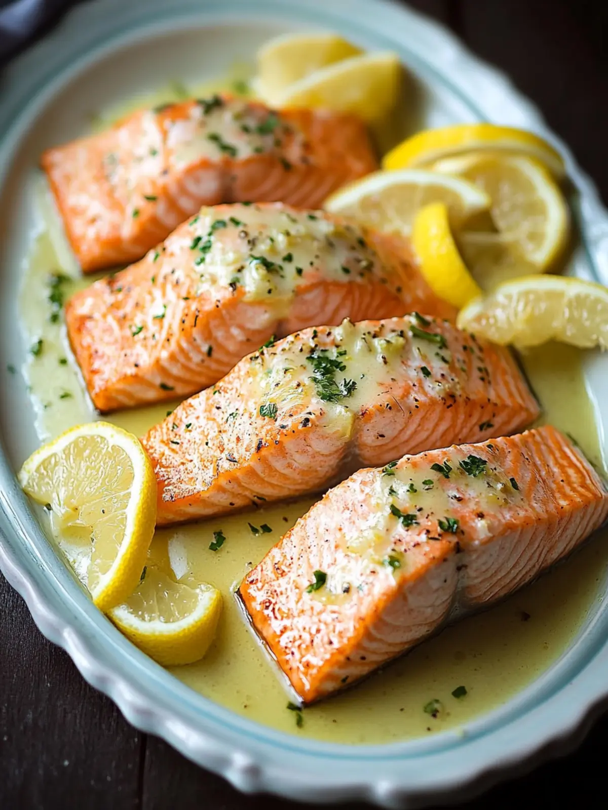 Savory Salmon with Garlic Lemon Butter Sauce in 20 Minutes 5 Salmon with Garlic Lemon Butter Sauce