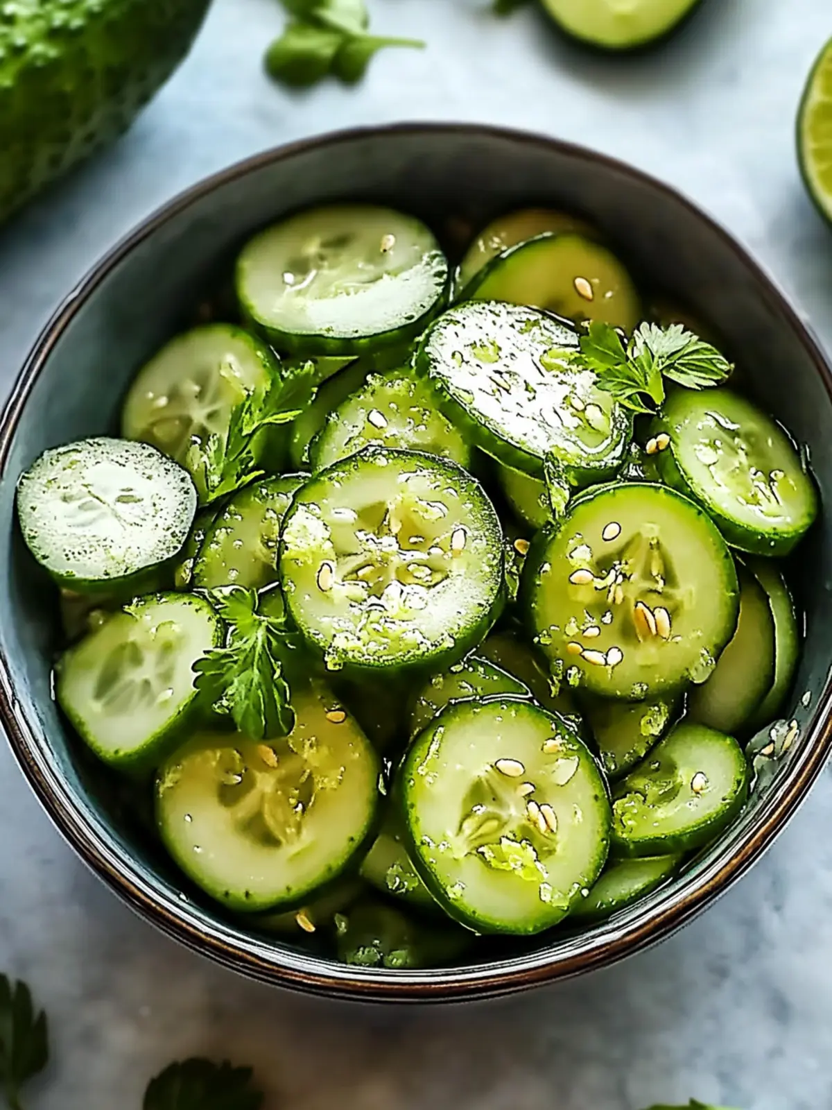 Zesty Honey Lime Cucumber Salad for a Refreshing Delight 2 Honey Lime Cucumber Salad
