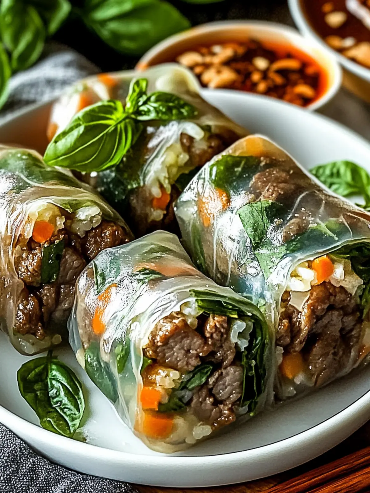 Thai Basil Beef Rolls: Your Quick Path to Flavorful Delight 5 Thai Basil Beef Rolls