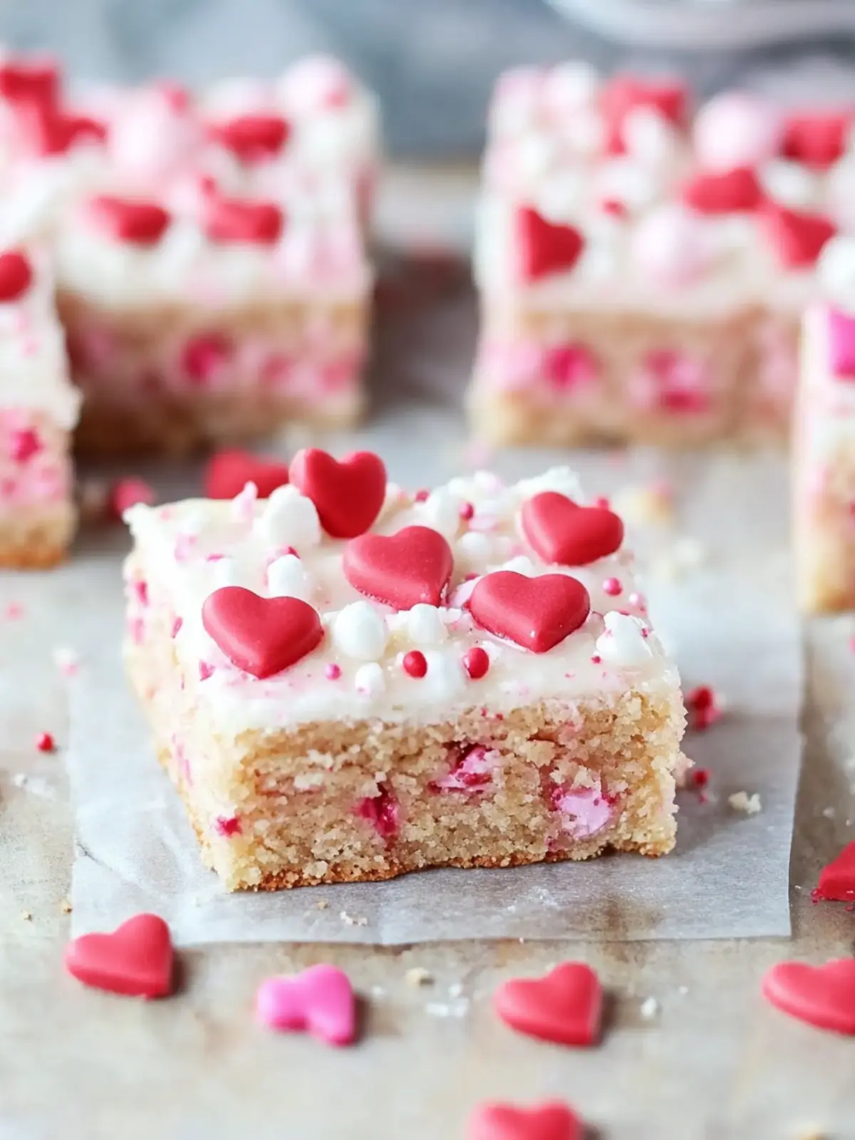 Chewy Valentine Sugar Cookie Bars - Easy & Irresistibly Sweet 5 Chewy Valentine Sugar Cookie Bars