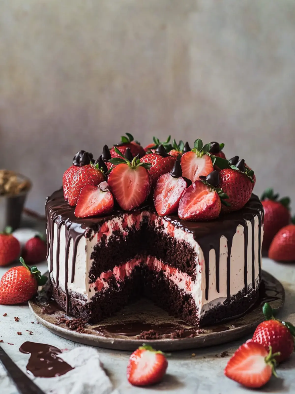 Irresistible Chocolate Covered Strawberry Cake Everyone Will Love 5 Chocolate Covered Strawberry Cake