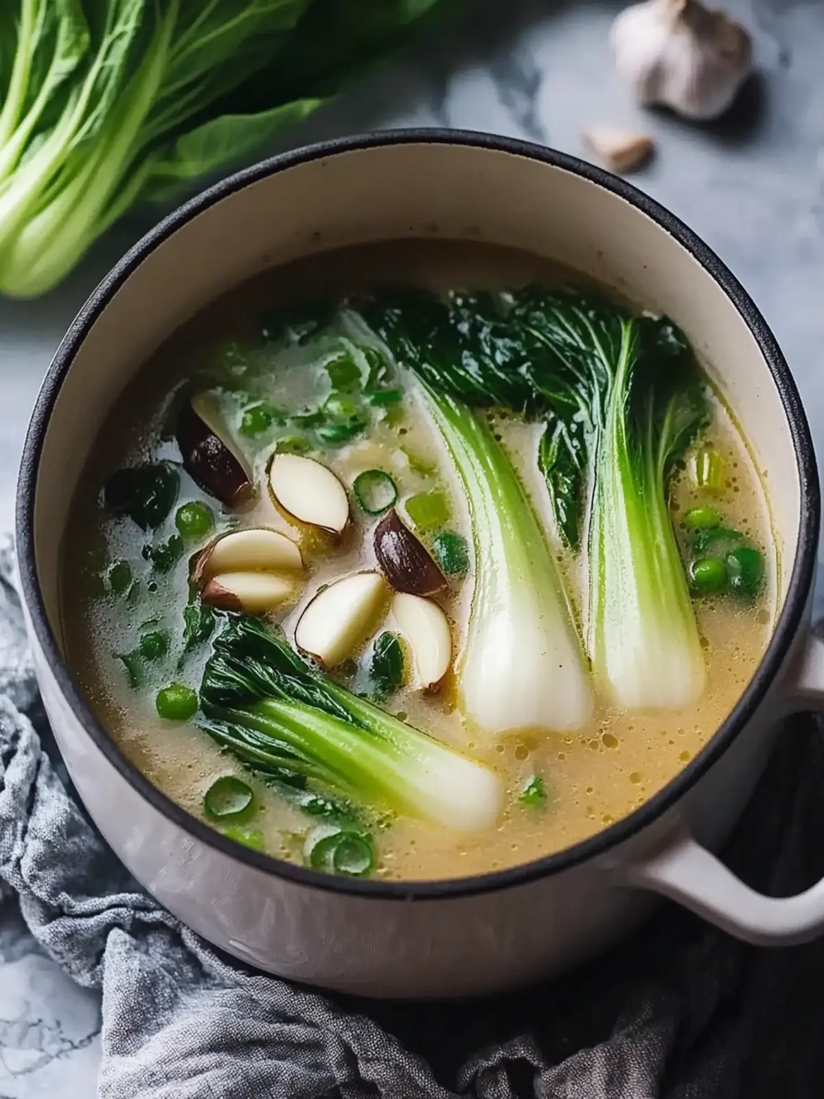 Comforting Warming Bok Choy Soup with Garlic and Ginger Delight 3 Warming Bok Choy Soup With Garlic And Ginger