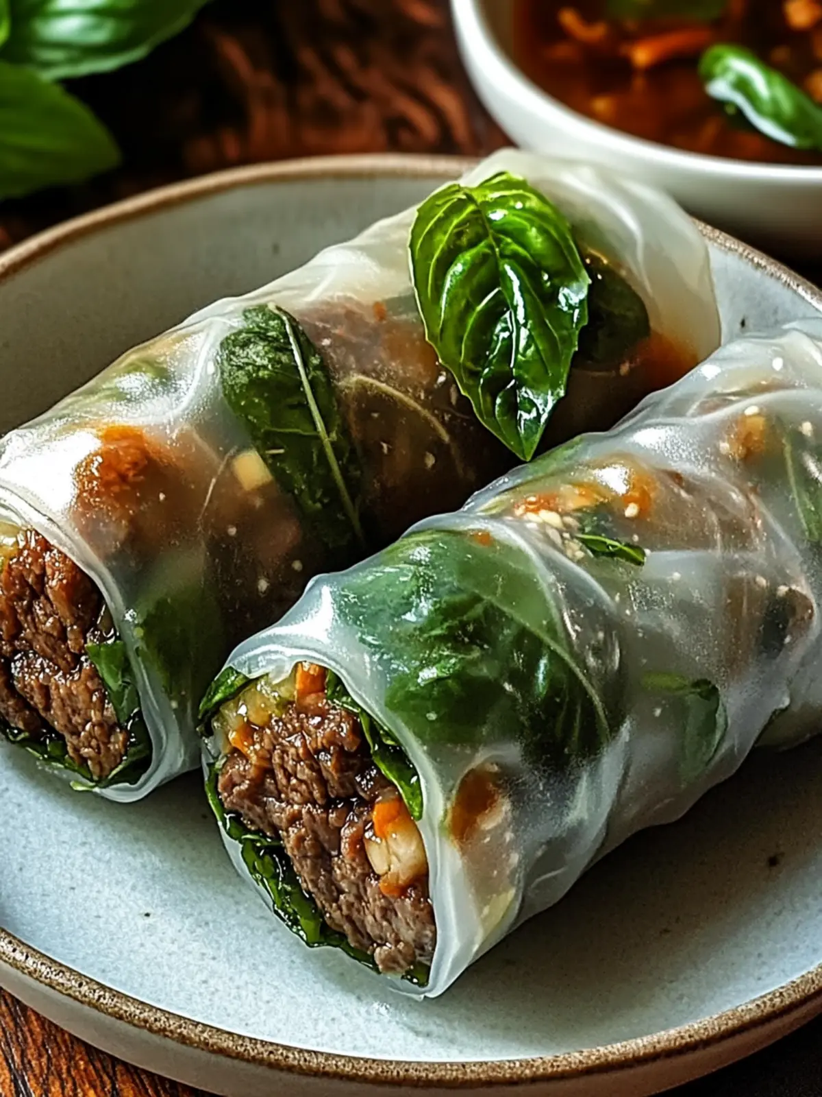 Thai Basil Beef Rolls: Your Quick Path to Flavorful Delight 3 Thai Basil Beef Rolls