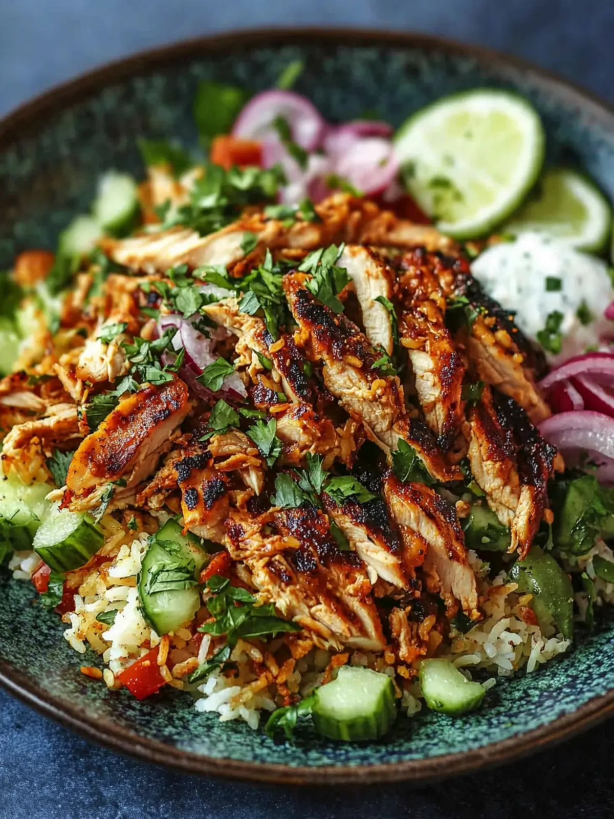 Chicken Shawarma Crispy Rice Salad – Quick & Easy Dinner Delight 4 Chicken Shawarma Crispy Rice Salad – Easy Middle Eastern Dinner Recipe