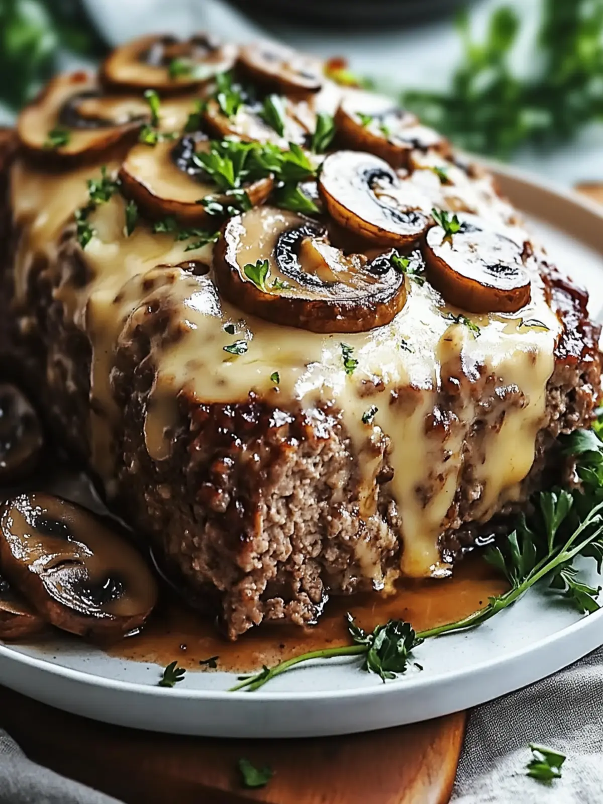 Mouthwatering Mushroom Swiss Cheese Meatloaf for Family Bliss 2 Mushroom Swiss Cheese Meatloaf