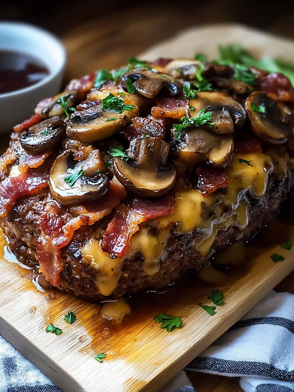 Swiss Bacon Mushroom Meatloaf: Comfort Food Bliss Awaiting You 5 Swiss Bacon Mushroom Meatloaf