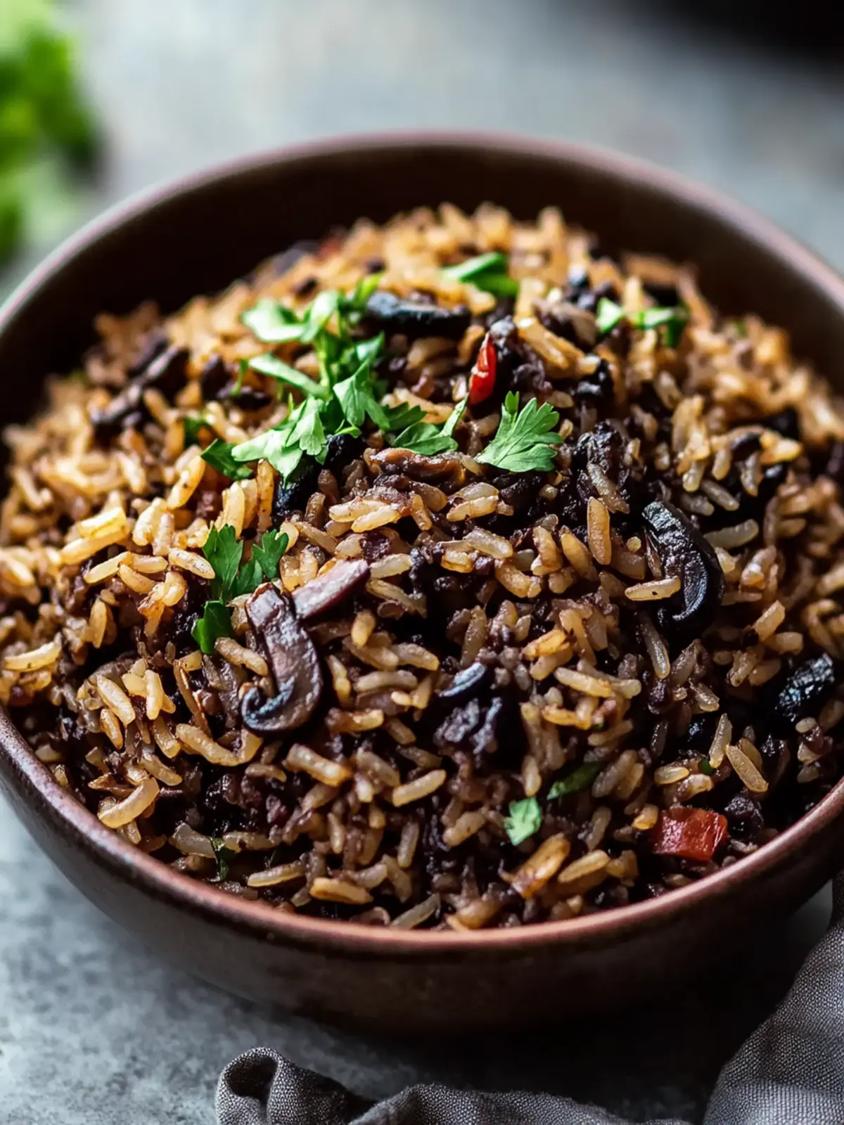 Haitian Black Mushroom Rice: A Comforting Delight at Home 4 Haitian Black Mushroom Rice