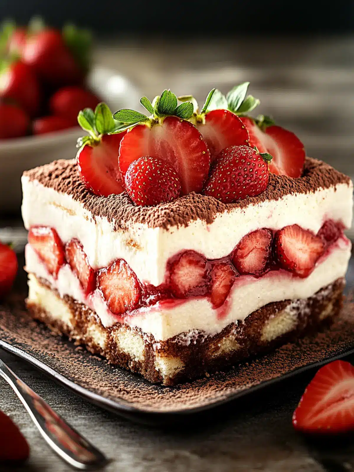 Easy No-Bake Strawberry Tiramisu for a Fruity Delight 5 Strawberry Tiramisu