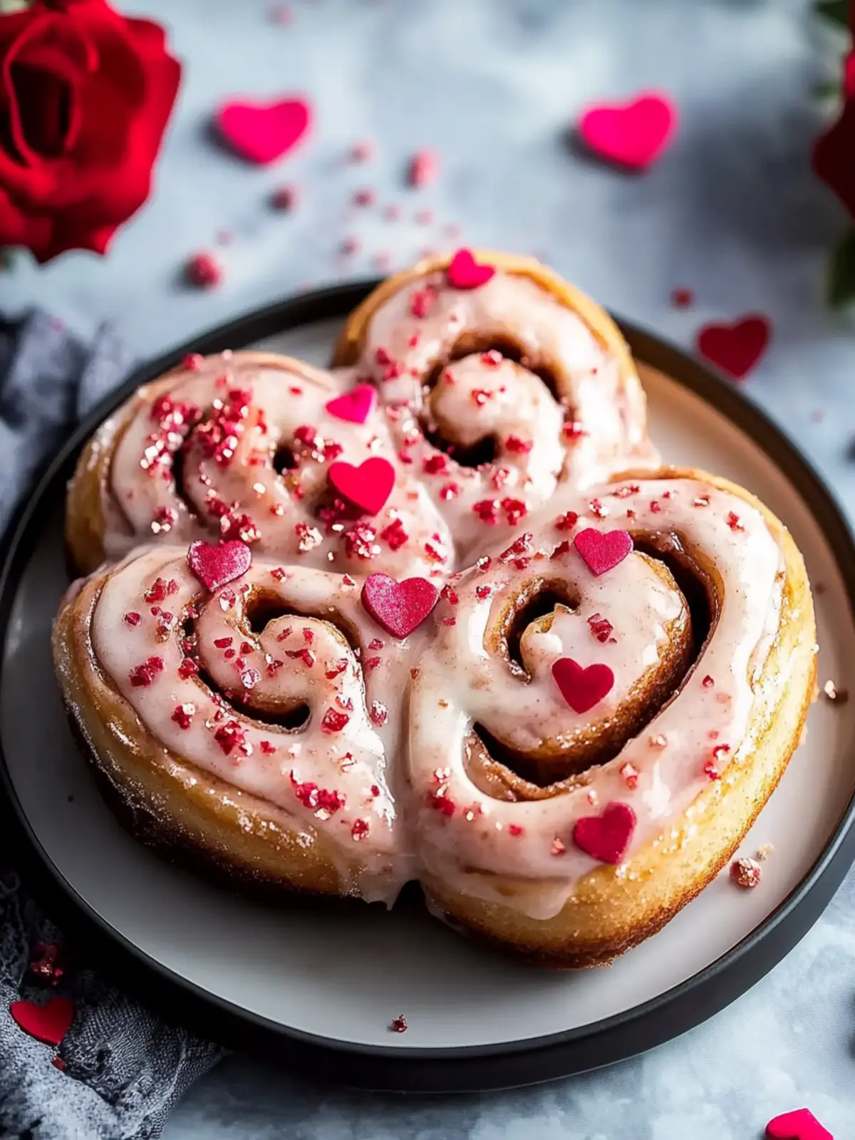 Irresistible Valentine Heart Shaped Cinnamon Rolls Recipe 2 Valentine Heart Shaped Cinnamon Rolls Recipe