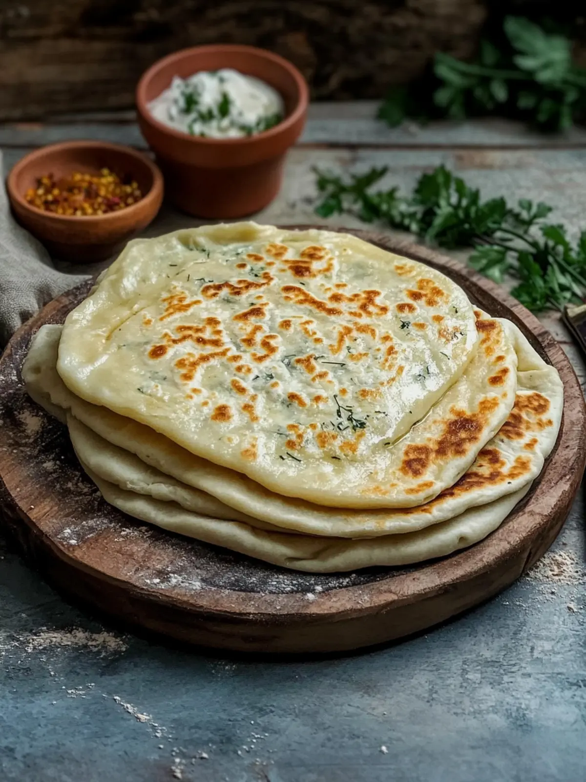 Savory Turkish Gözleme: Flaky Flatbread with Spinach Delight 4 Turkish Gozleme