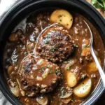 Slow Cooker Salisbury Steak with Creamy Mushroom Gravy Bliss 6 Slow Cooker Salisbury Steak