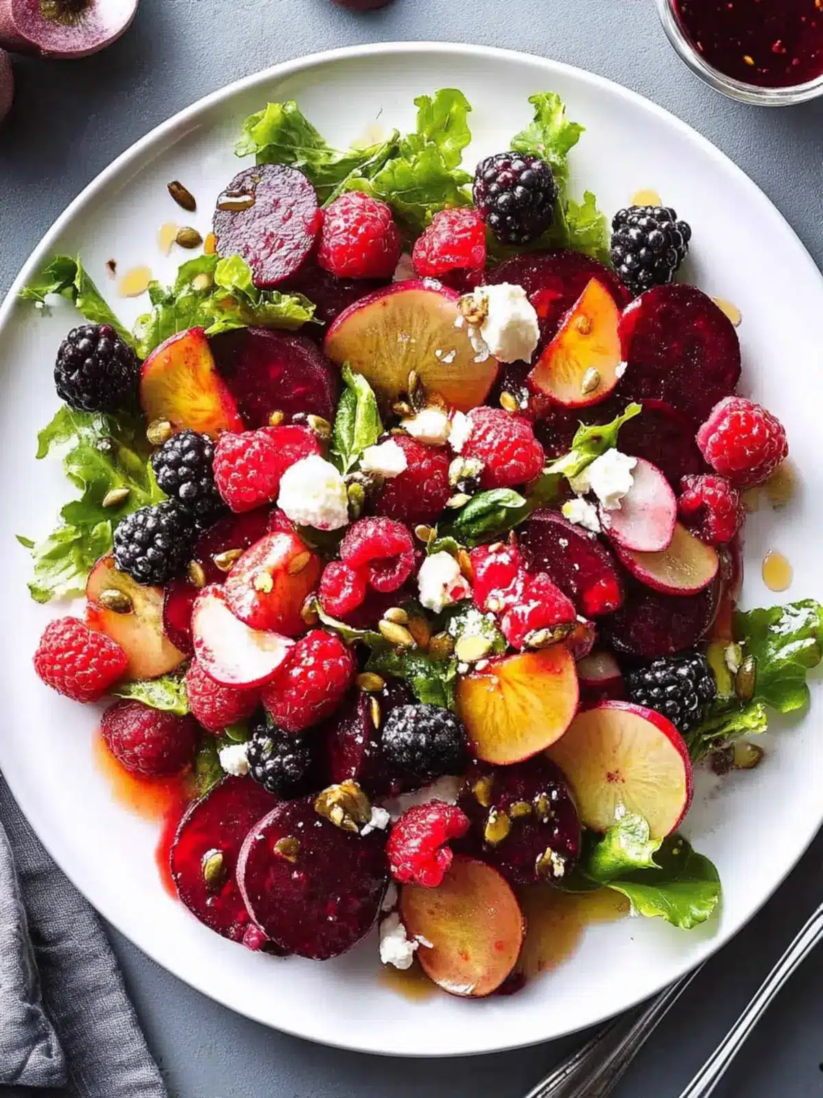 Berry-Beet Salad with Creamy Goat Cheese You’ll Love 5 Berry-Beet Salad