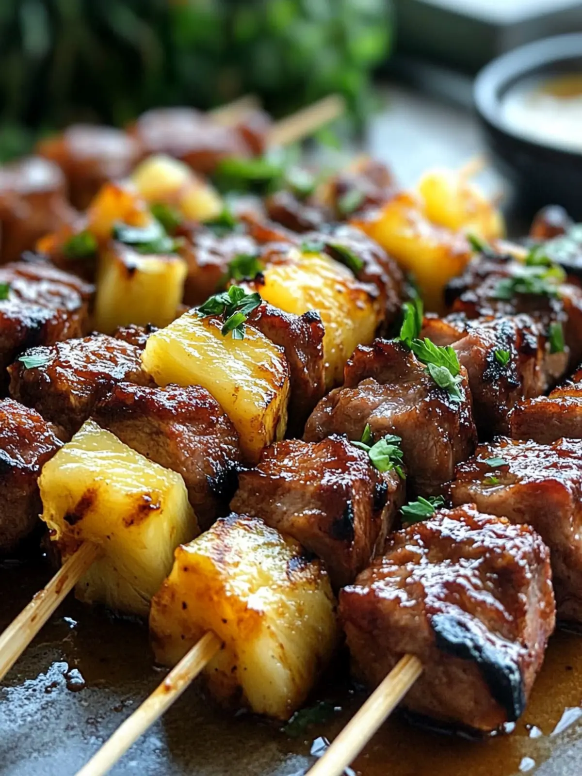 Pineapple BBQ Pork Skewers for a Flavorful Summer Grill Party 3 Pineapple BBQ Pork Skewers