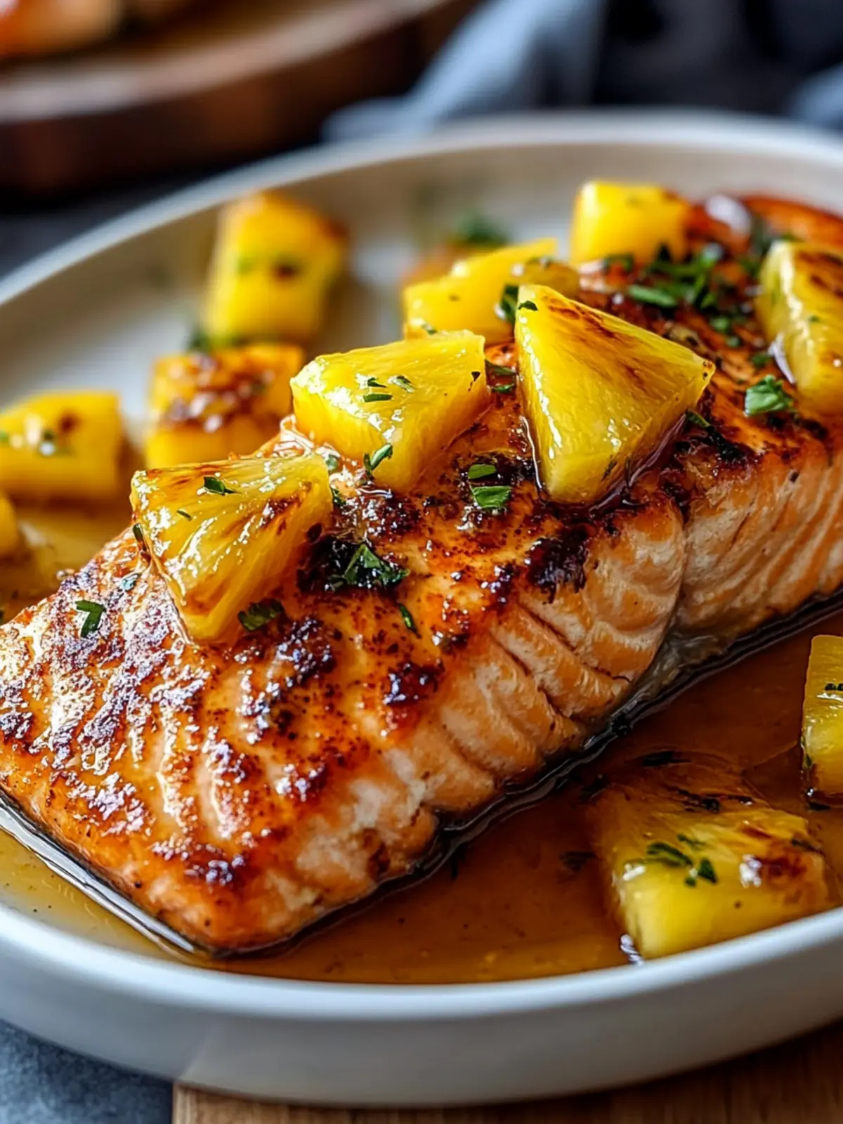 Pineapple Glazed Salmon: A Quick Tropical Delight at Home 2 Pineapple Glazed Salmon