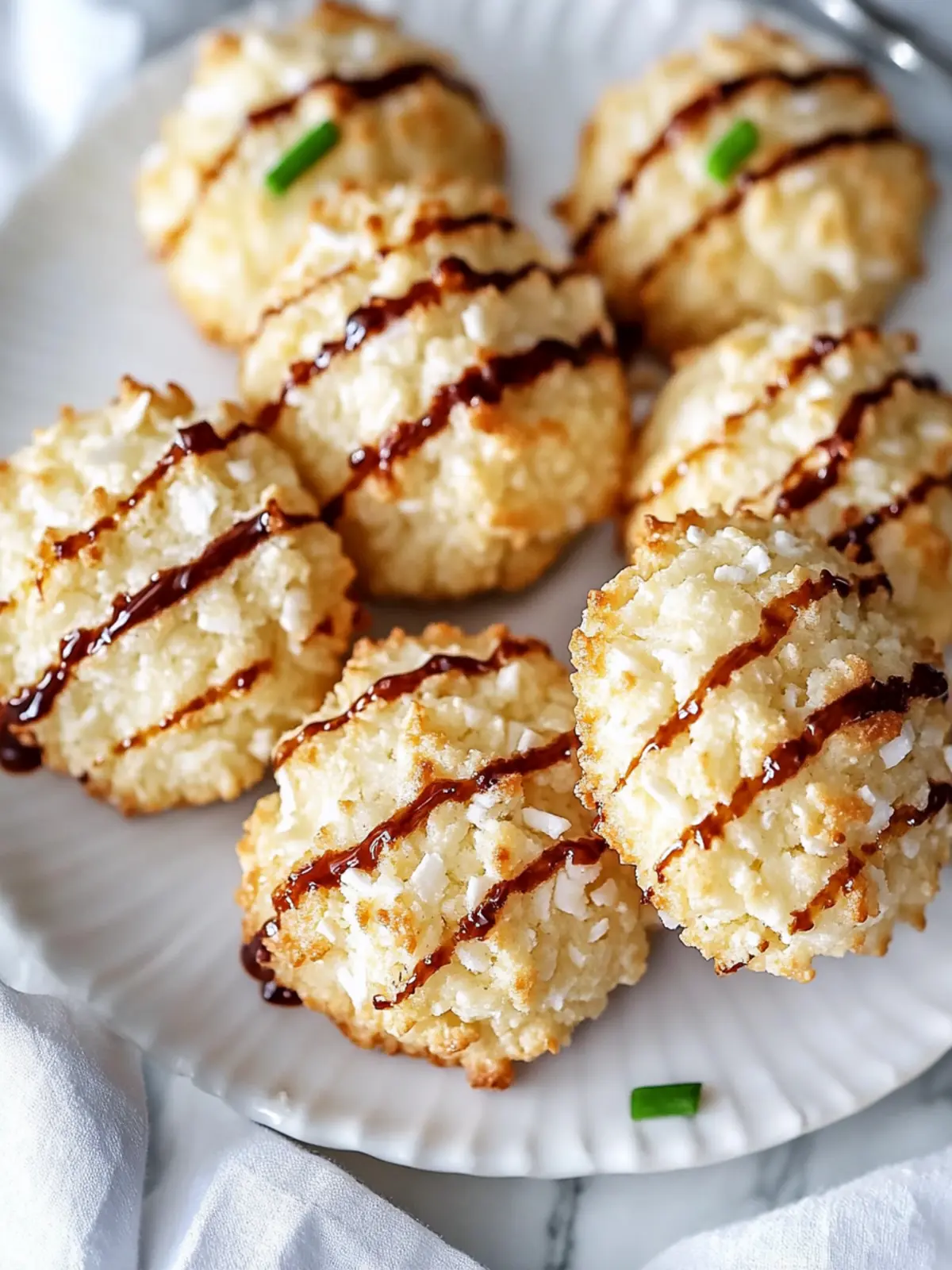 Irresistible Coconut Macaroons with Decadent Drizzles 2 Coconut Macaroons