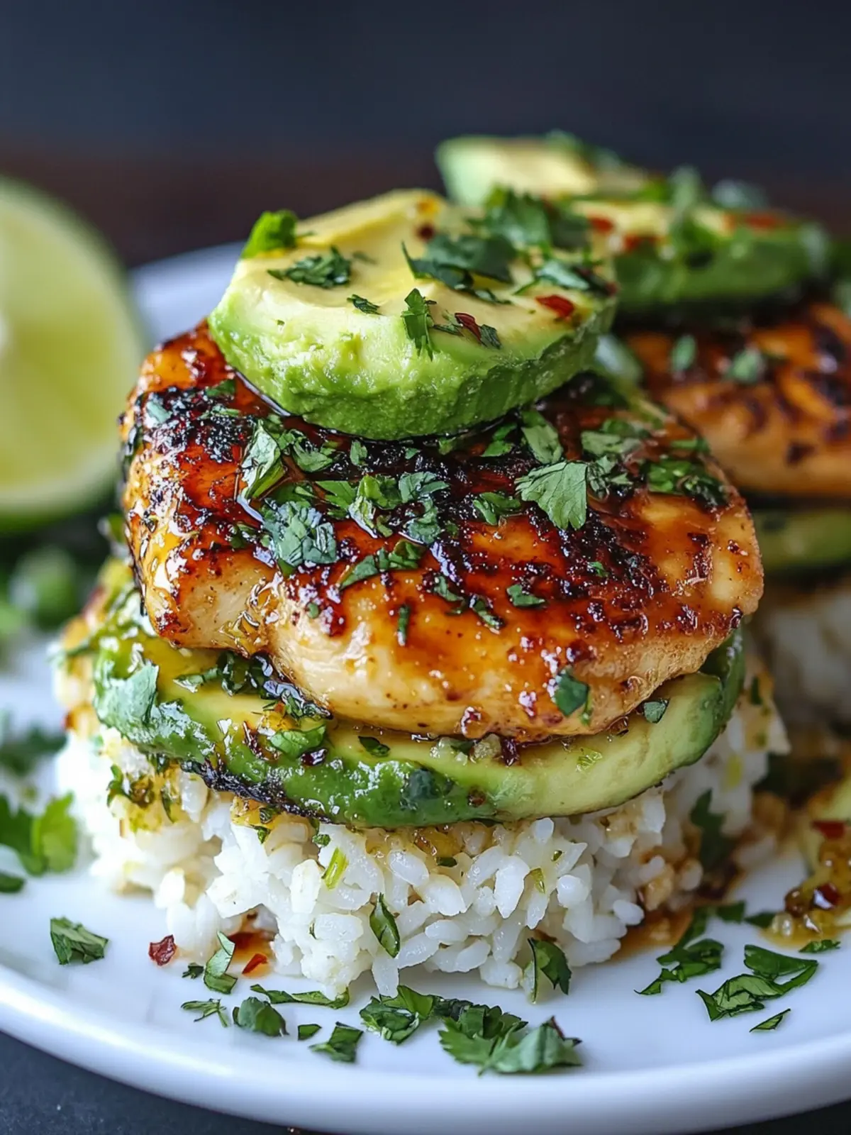 Savor Easy Honey Lime Chicken with Avocado Rice Stacks Today 2 Easy Honey Lime Chicken with Avocado Rice Stacks