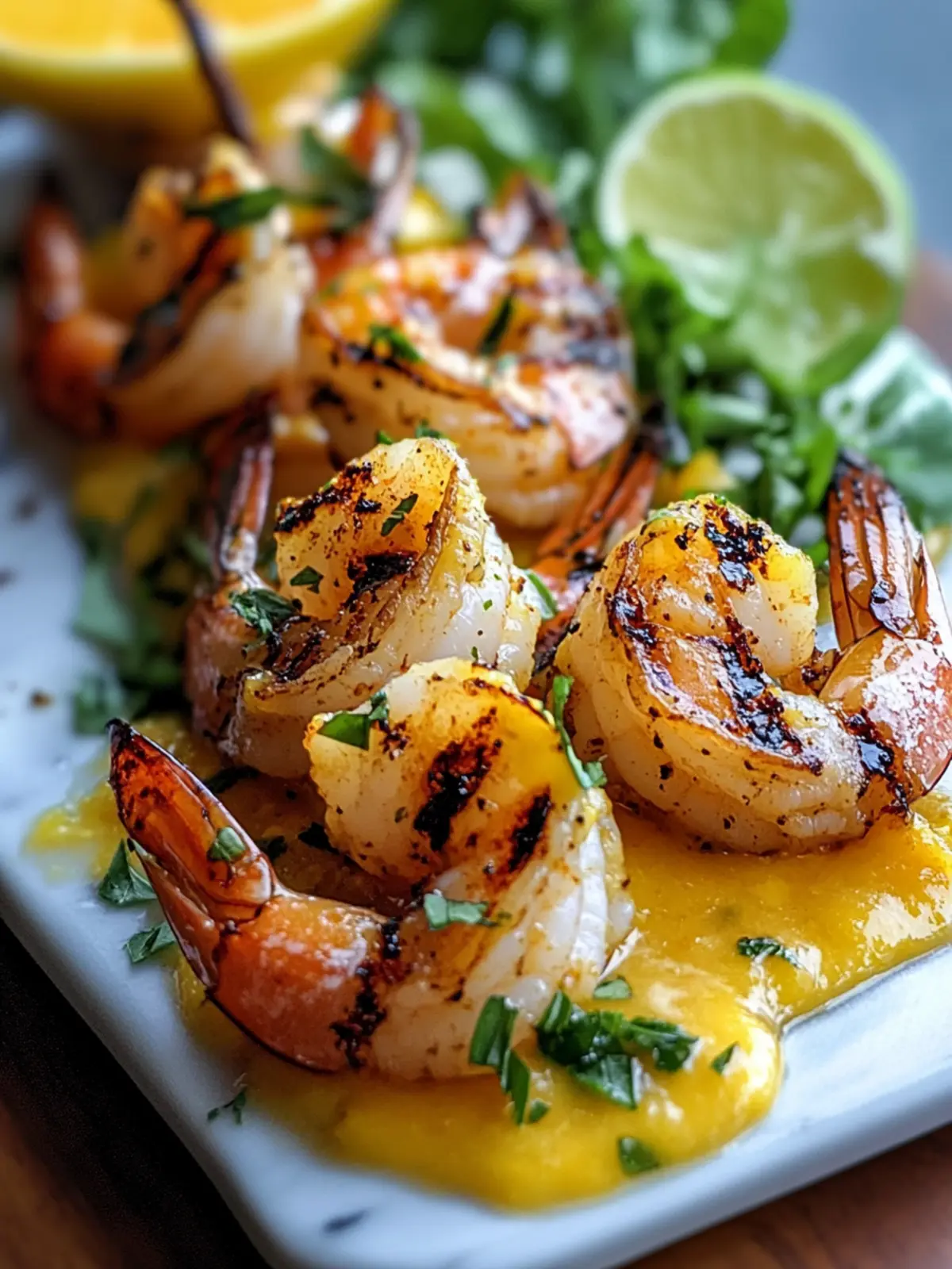 Grilled Shrimp With Spicy Mango Lime Coulis for a Tropical Feast 4 Grilled Shrimp With Spicy Mango Lime Coulis