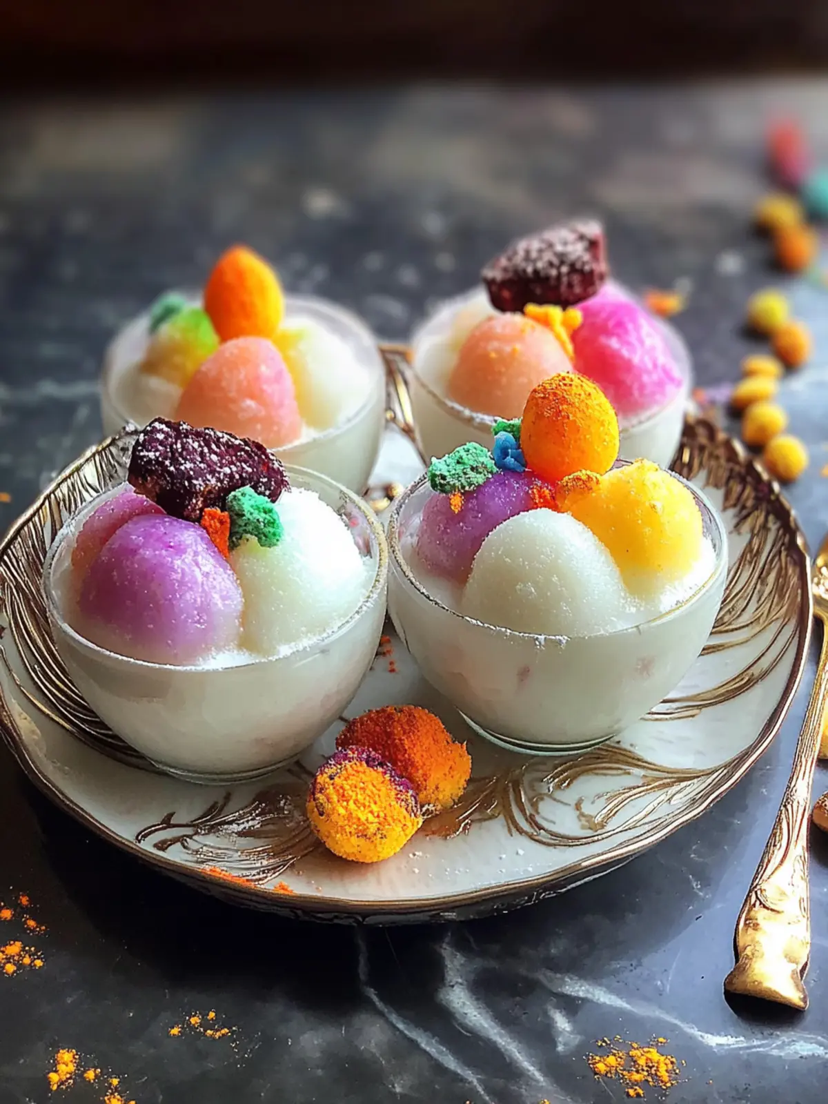 Rainbow Rasgulla Sundae - A Colorful Twist on Tradition 2 Rainbow Rasgulla