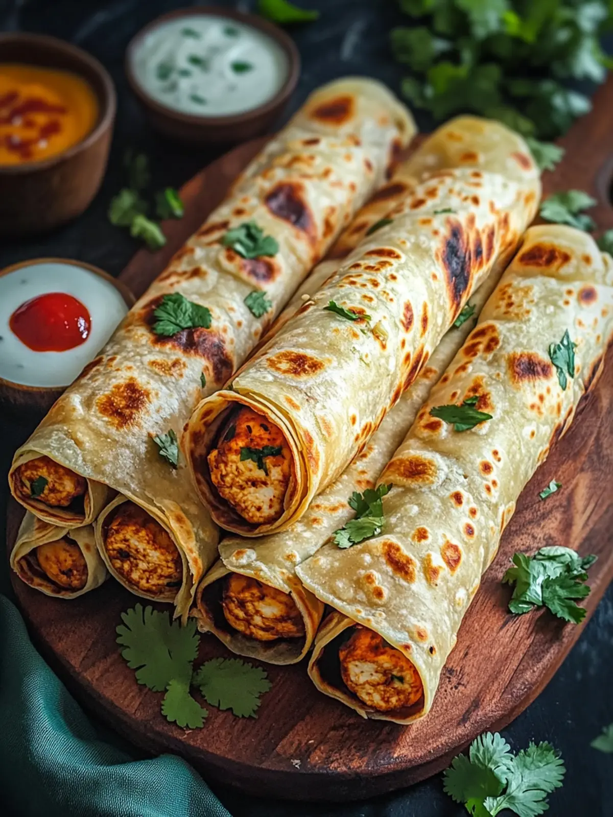 Chicken Tikka Paratha Rolls: Homemade Joy in Every Bite 4 Chicken Tikka Paratha Rolls