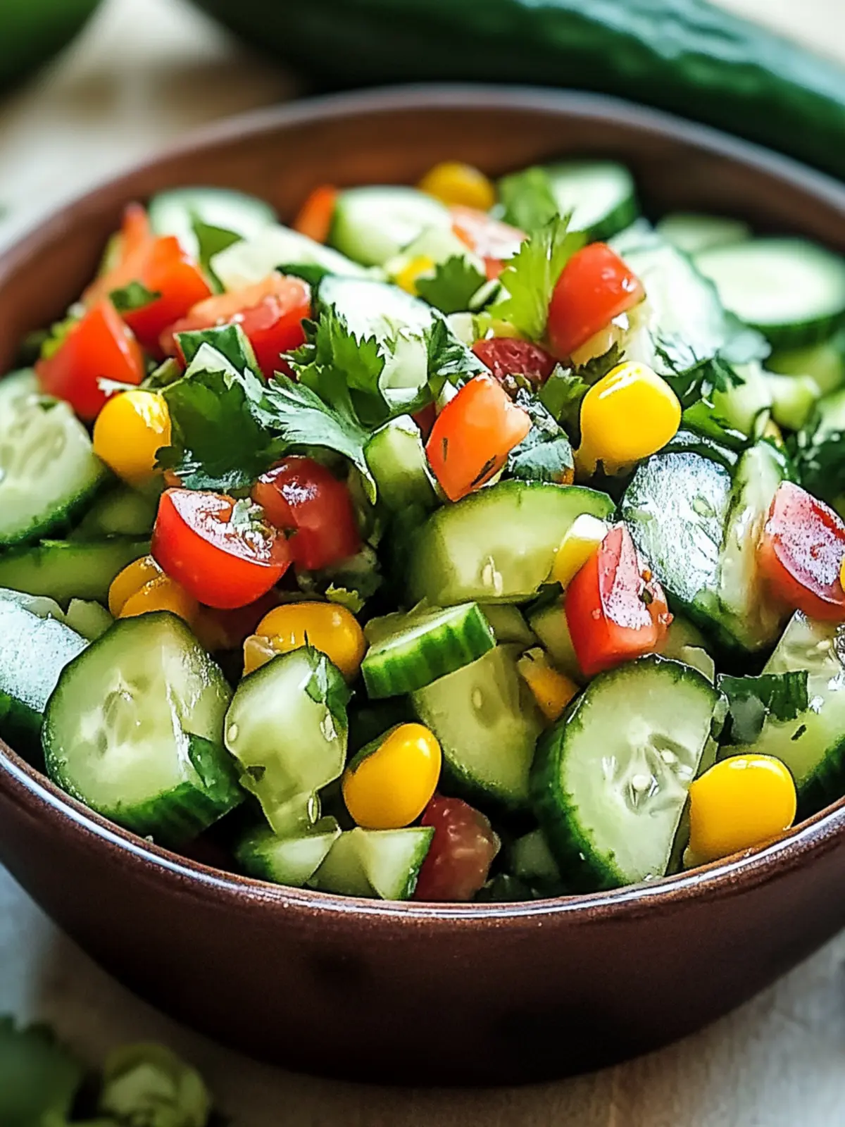 Zesty Mexican Cucumber Salad Ready in 10 Minutes! 2 Mexican Cucumber Salad