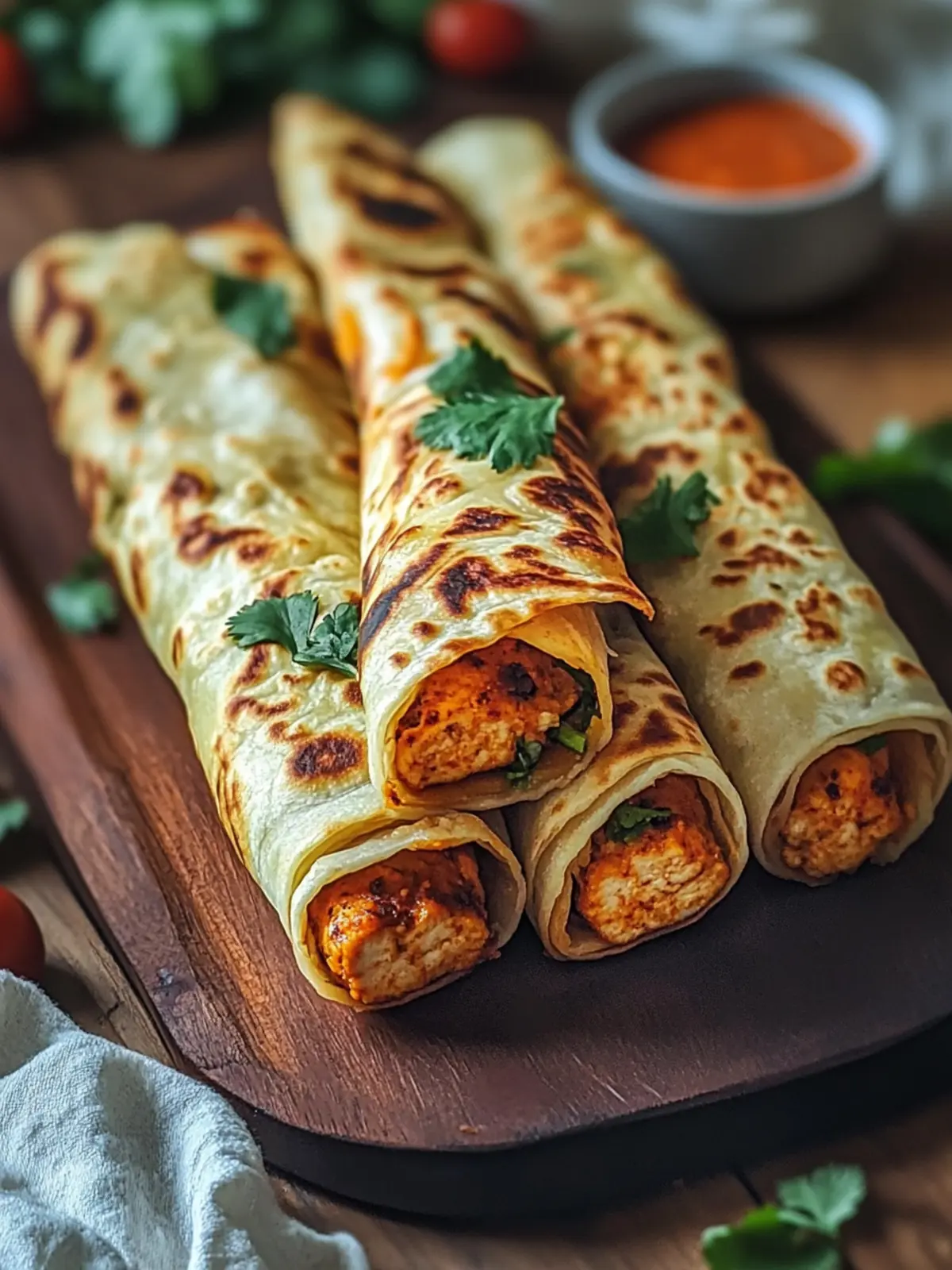 Chicken Tikka Paratha Rolls: Homemade Joy in Every Bite 5 Chicken Tikka Paratha Rolls