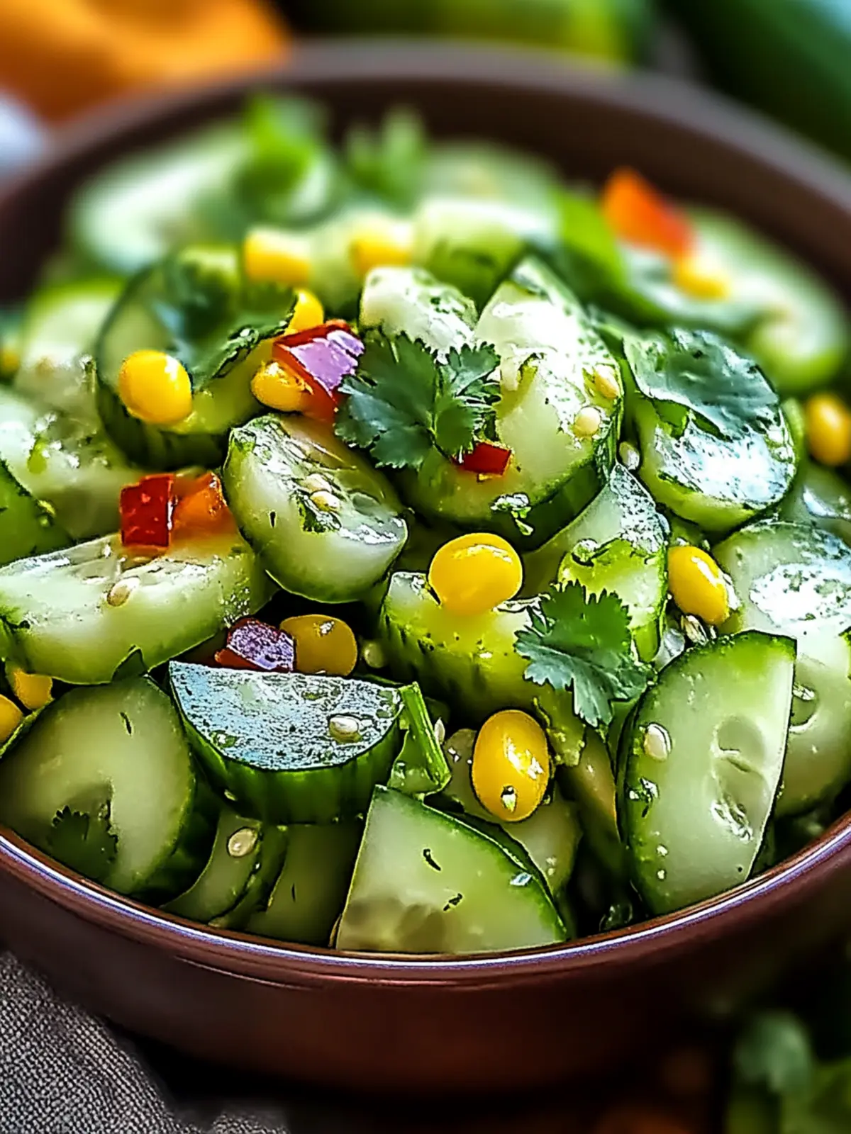 Zesty Mexican Cucumber Salad Ready in 10 Minutes! 3 Mexican Cucumber Salad