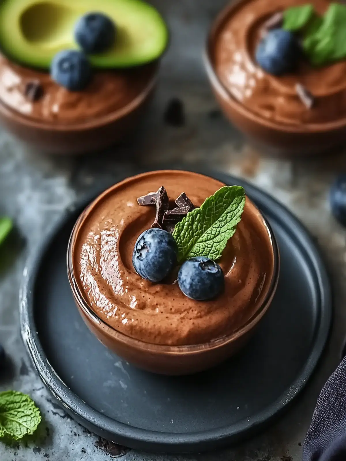Creamy Chocolate Avocado Mousse: Guilt-Free Dessert Bliss 4 Chocolate Avocado Mousse