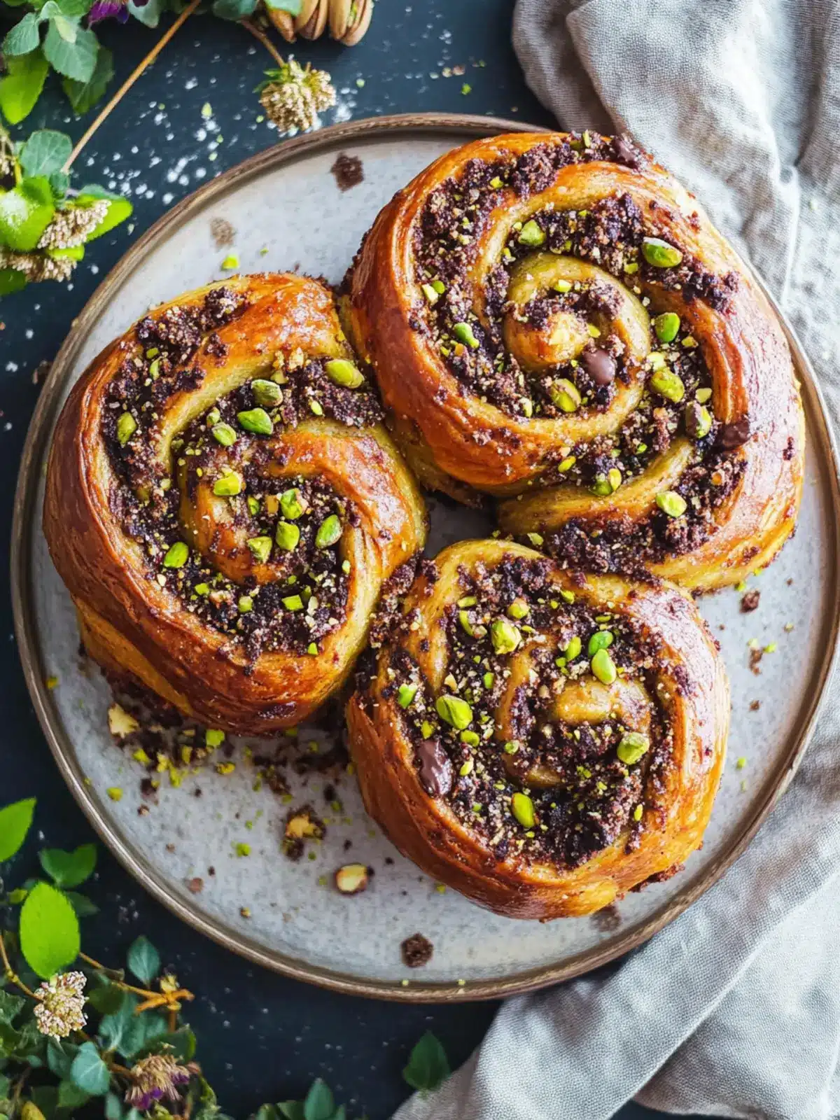 Pistachio Chocolate Babka Rolls: Indulge in Blissful Decadence 4 Pistachio Chocolate Babka Rolls