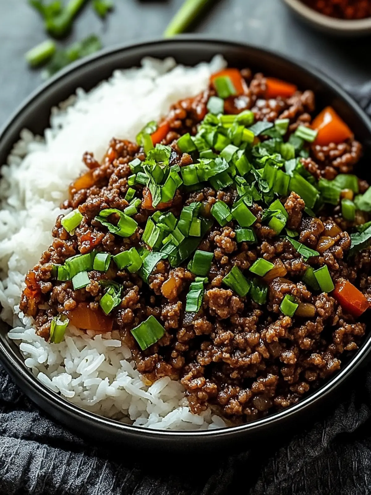 Savory Mongolian Ground Beef Ready in Just 25 Minutes 4 Mongolian Ground Beef