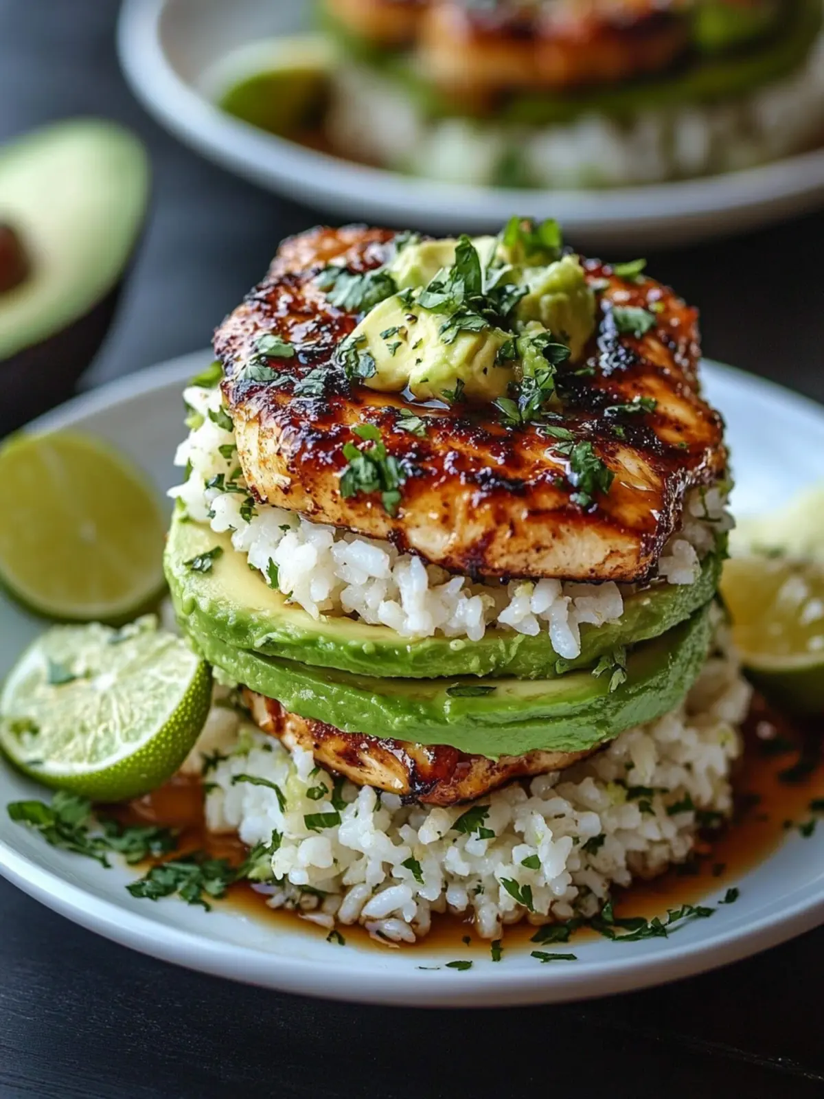 Savor Easy Honey Lime Chicken with Avocado Rice Stacks Today 4 Easy Honey Lime Chicken with Avocado Rice Stacks