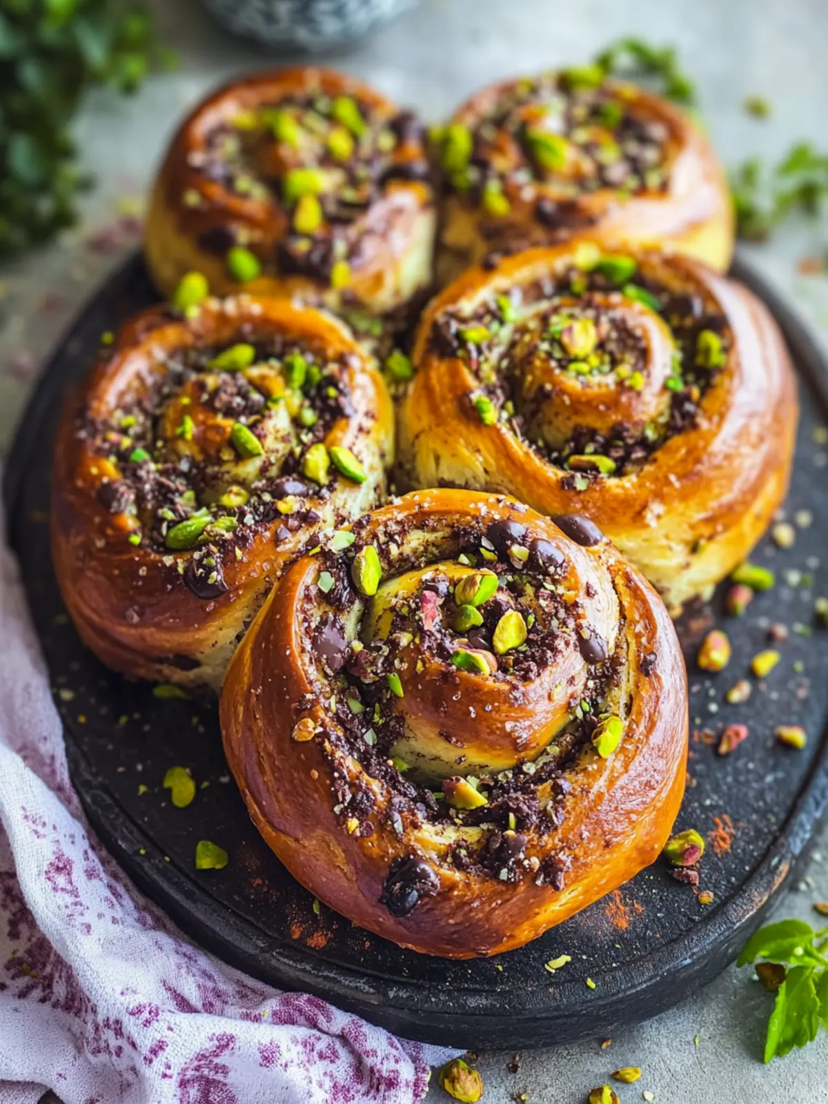 Pistachio Chocolate Babka Rolls: Indulge in Blissful Decadence 5 Pistachio Chocolate Babka Rolls