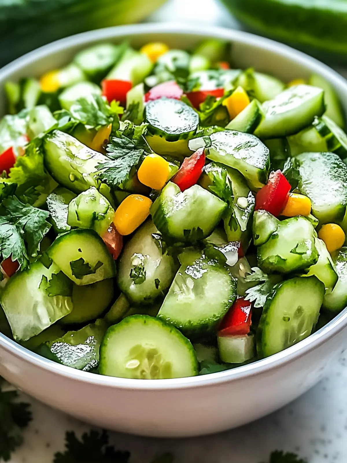 Zesty Mexican Cucumber Salad Ready in 10 Minutes! 4 Mexican Cucumber Salad