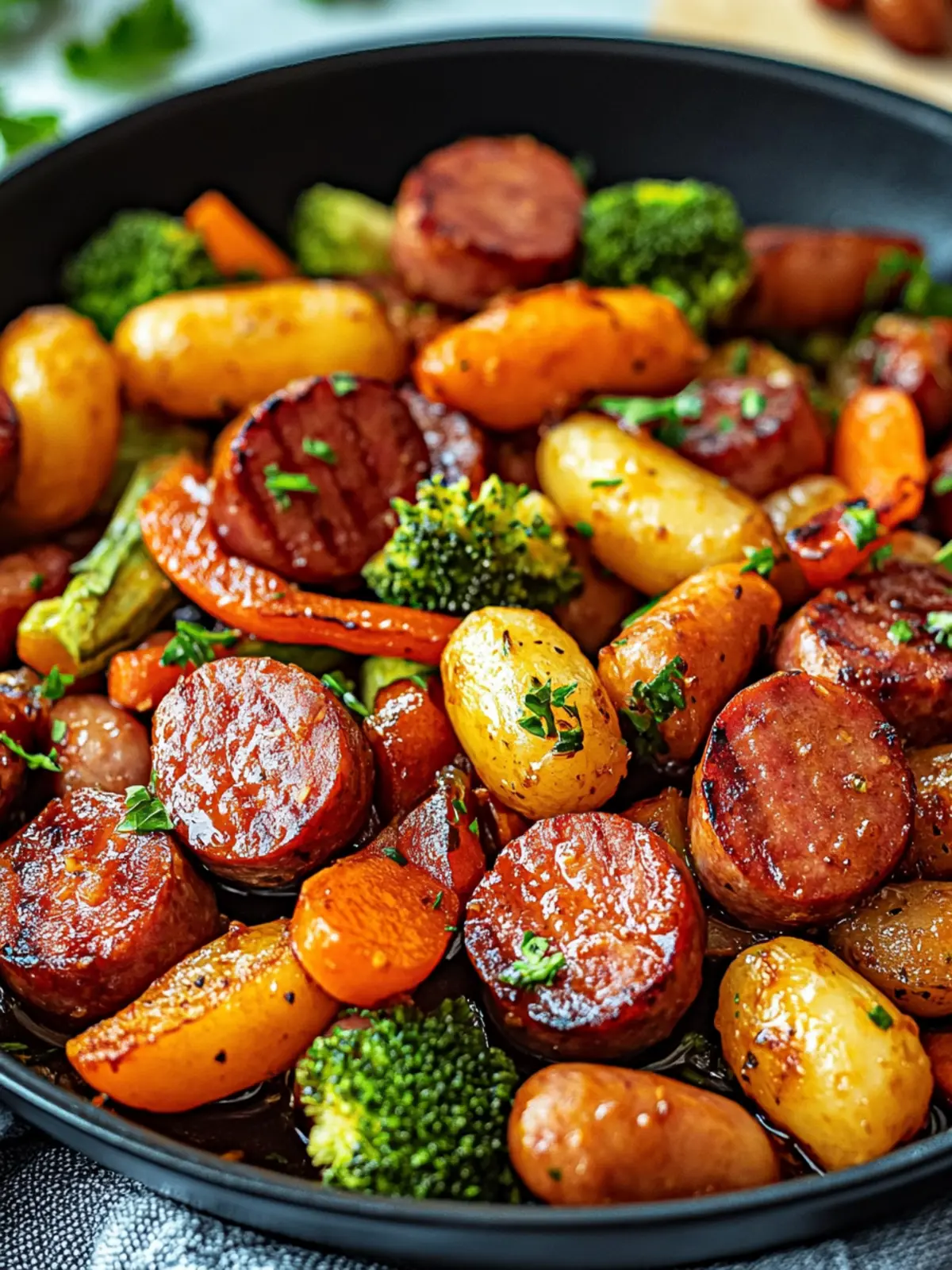 Honey Garlic Kielbasa & Veggies: A Family Favorite Meal 2 Honey Garlic Kielbasa & Veggies