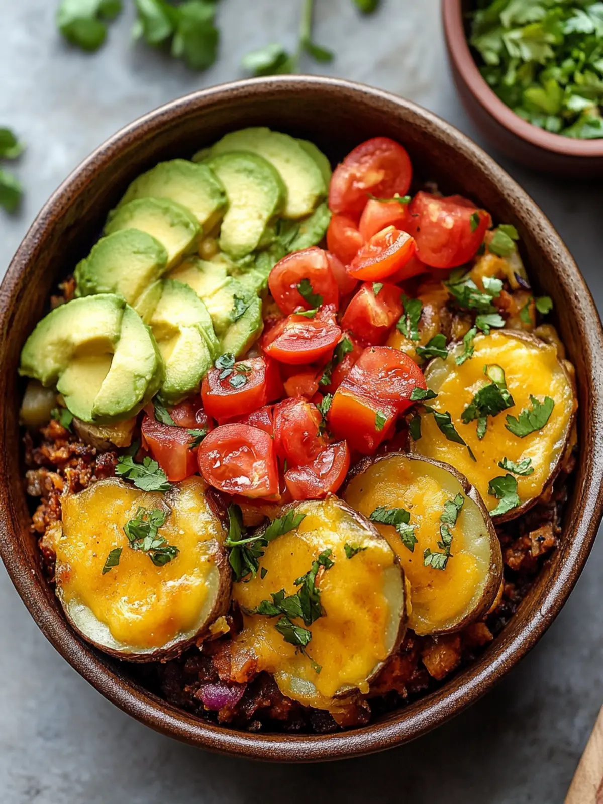 Loaded Fiesta Potato Bowls: Customizable Tex-Mex Delight 3 Loaded Fiesta Potato Bowls