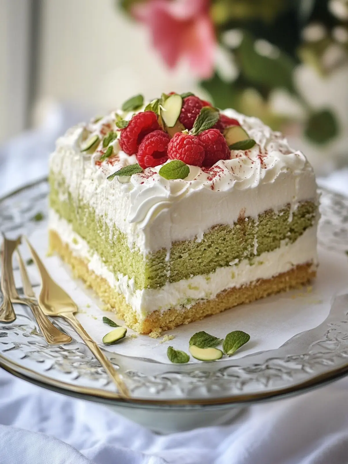 Decadent Pistachio Tres Leches Cake to Delight Your Taste Buds 2 Pistachio Tres Leches Cake