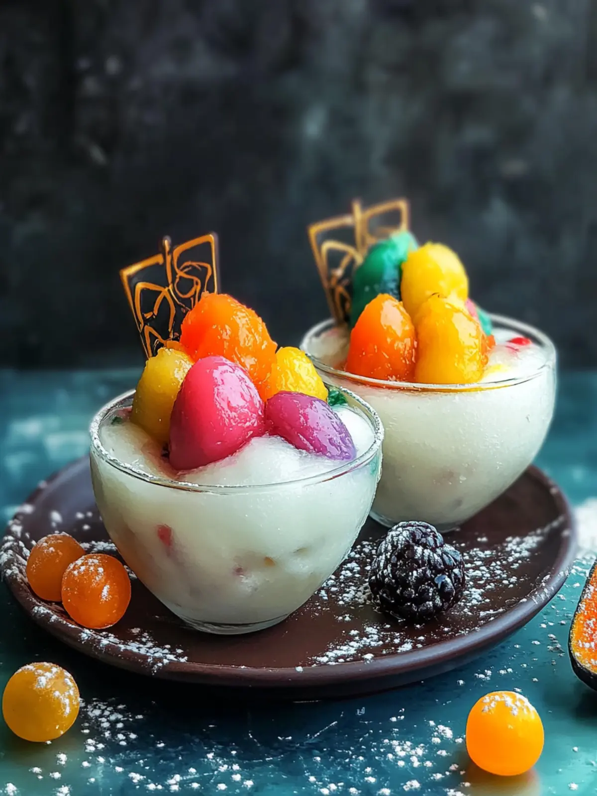 Rainbow Rasgulla Sundae - A Colorful Twist on Tradition 3 Rainbow Rasgulla