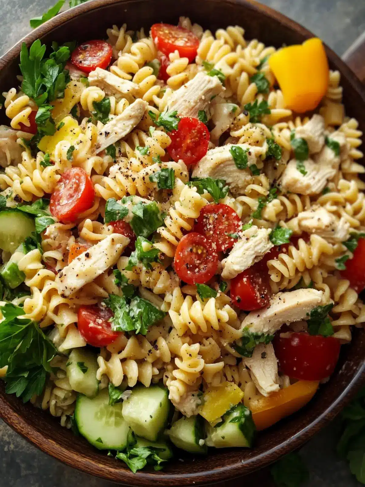Zesty Chicken Pasta Salad for a Refreshing Summer Meal 5 Chicken Pasta Salad