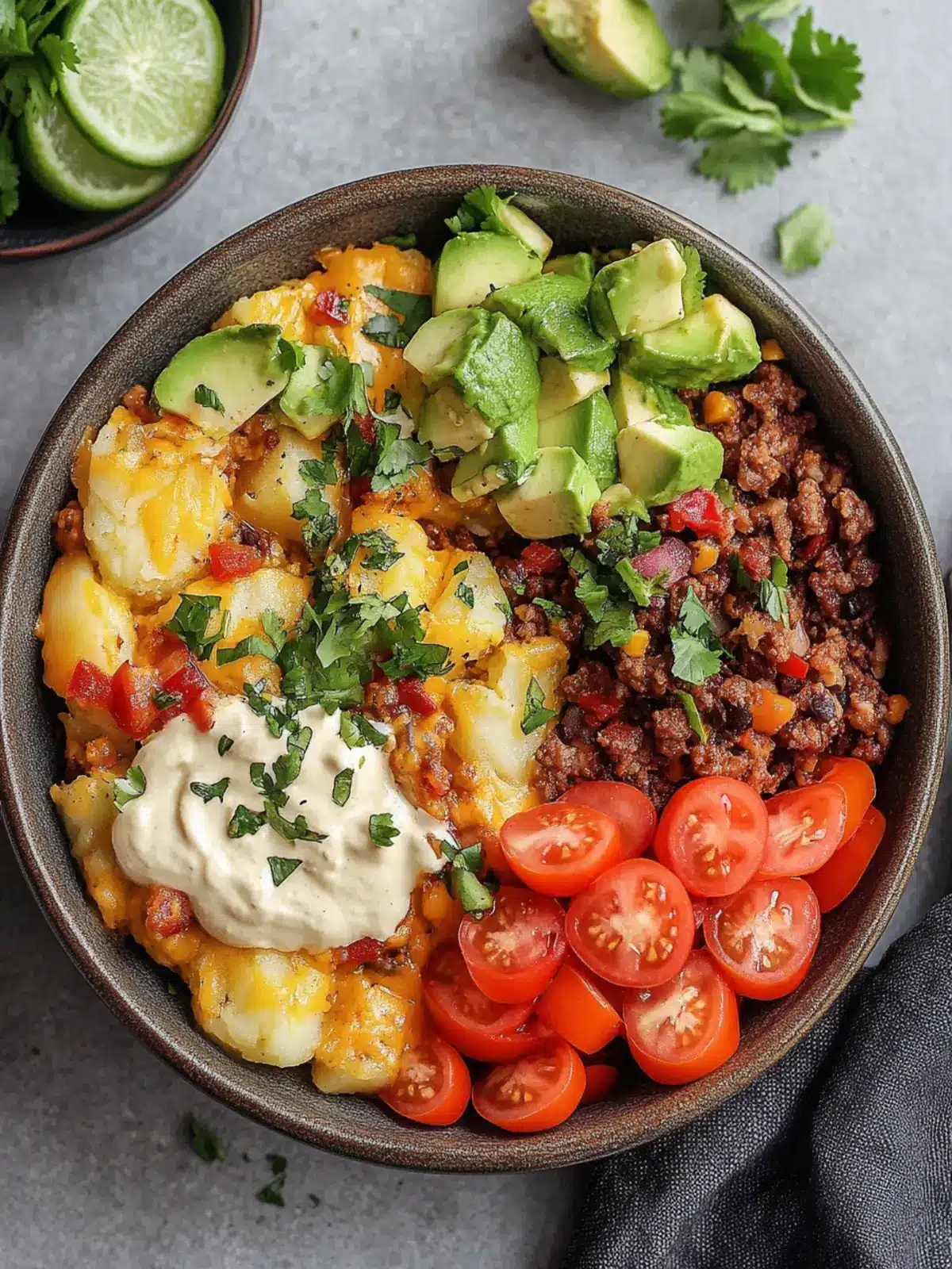 Loaded Fiesta Potato Bowls: Customizable Tex-Mex Delight 5 Loaded Fiesta Potato Bowls